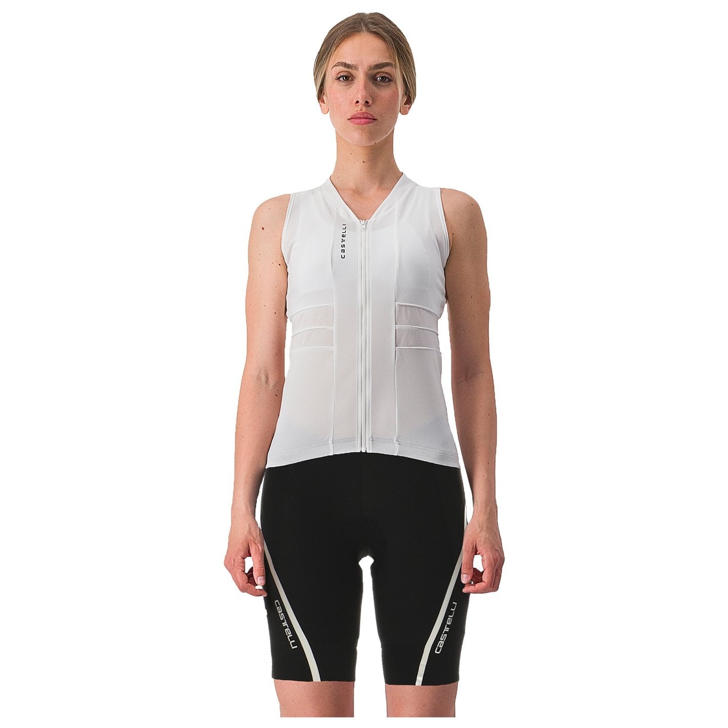 Damen-Set (Radtrikot + Radhose) CASTELLI ärmellos Anima 4 Damen-Set (2 Teile),