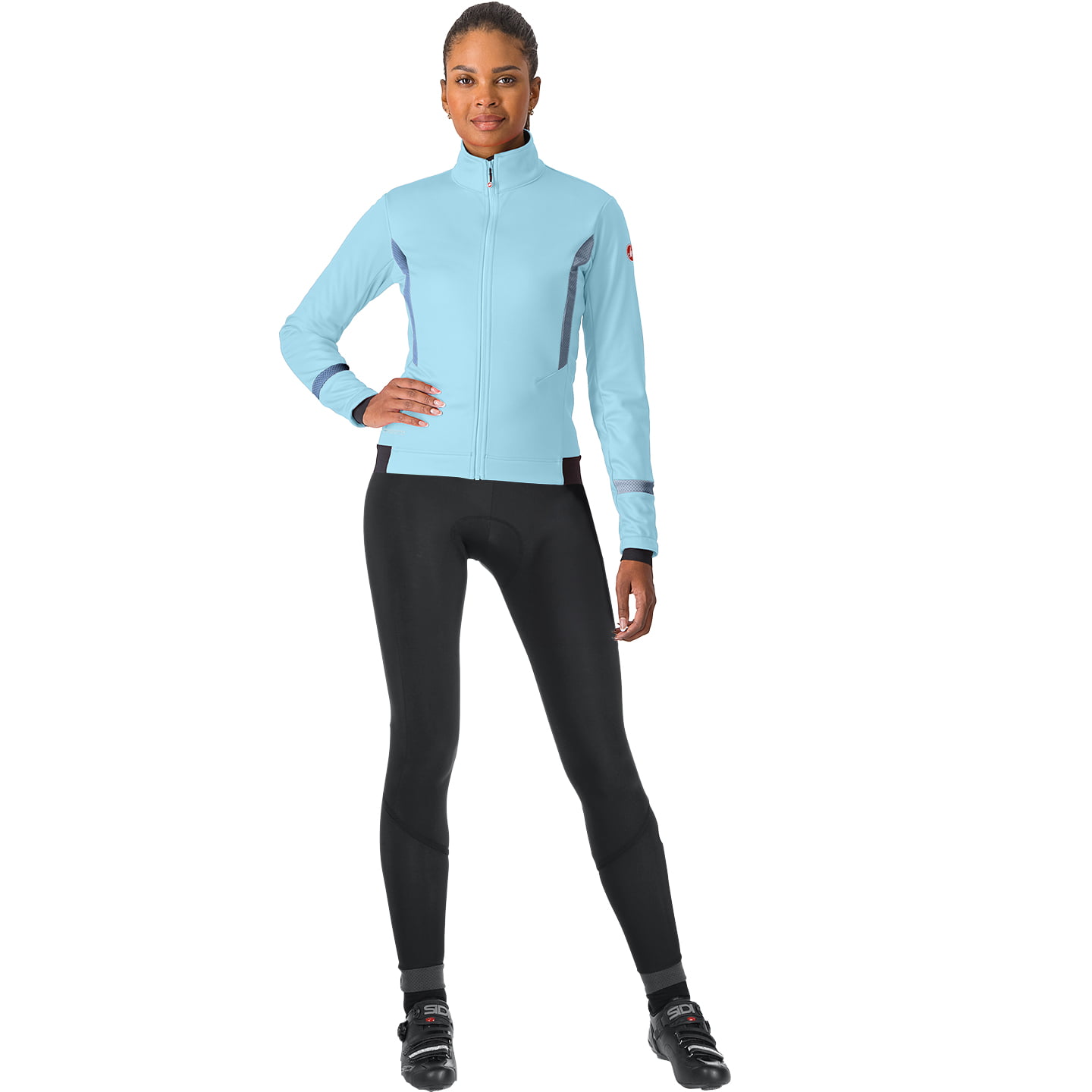 Damen-Set (Winterjacke + lange Radhose) CASTELLI Dinmaica 2 Damen-Set (2