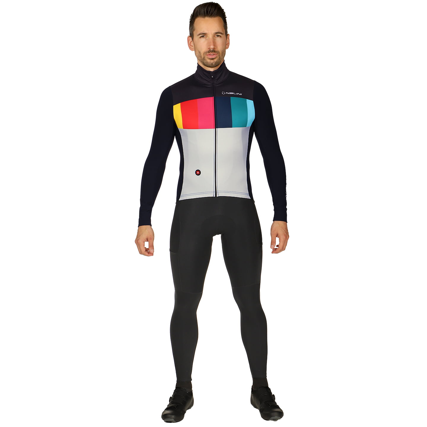Set (Winterjacke + lange Radhose) NALINI Asfalto Warm Set (2 Teile), für