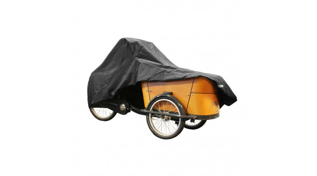DS COVERS CARGO zweispurig Lastenradabdeckung - schwarz