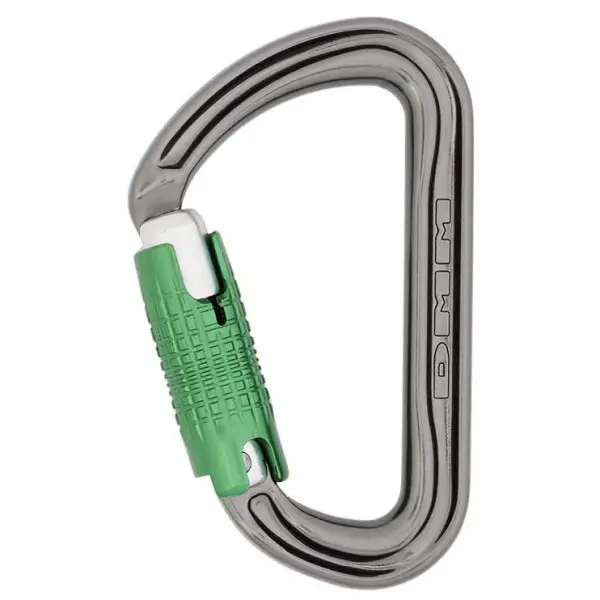 DMM - Shadow - Verschlusskarabiner Gr Locksafe grau/grün