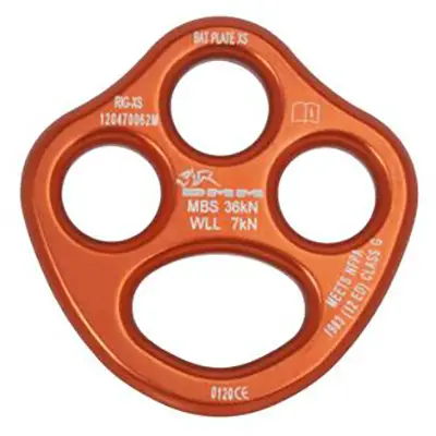 DMM - Bat Plate - Riggingplatte Gr XS orange
