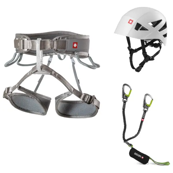 Ocun - Via Ferrata Twist Shard Set - Kletterset Gr M-XL grau/grün