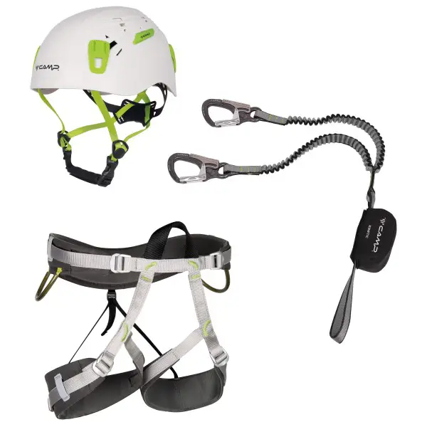 C.A.M.P. - Kit Ferrata Kinetic Rewind Energy Team - Kletterset Gr S grau