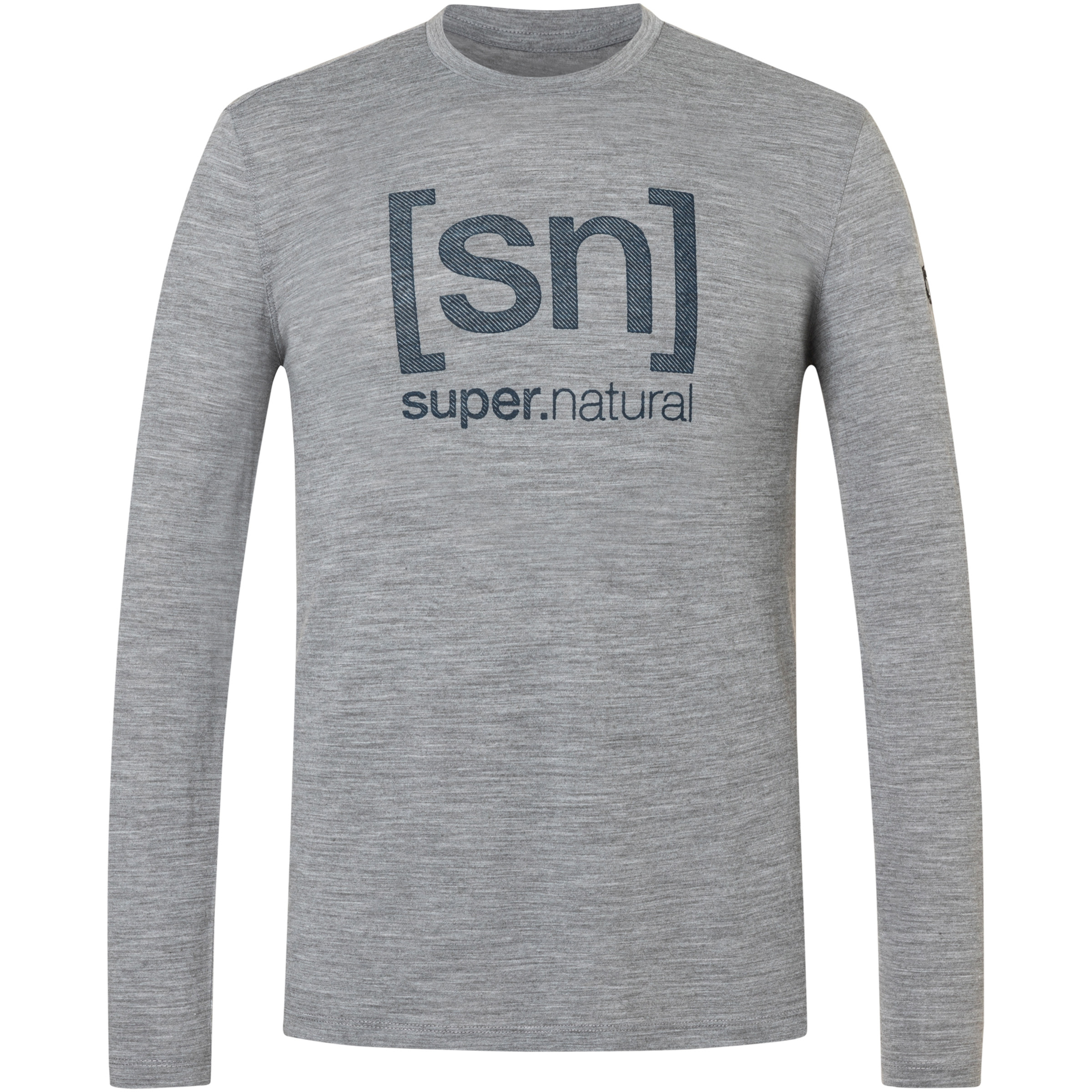 Super.Natural Herren Denim Logo Longsleeve