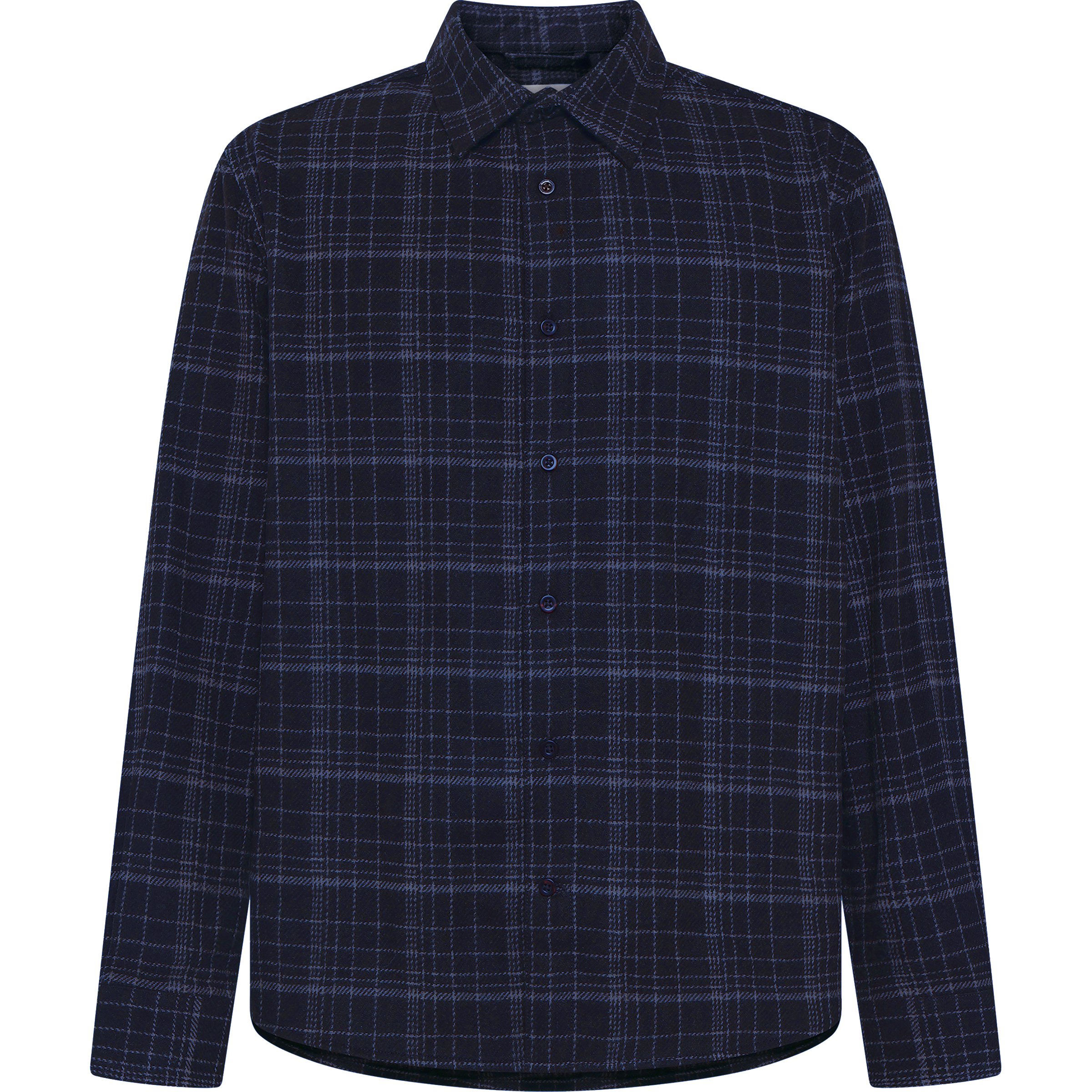 KnowledgeCotton Apparel Herren Dune Regular Merino Check Hemd