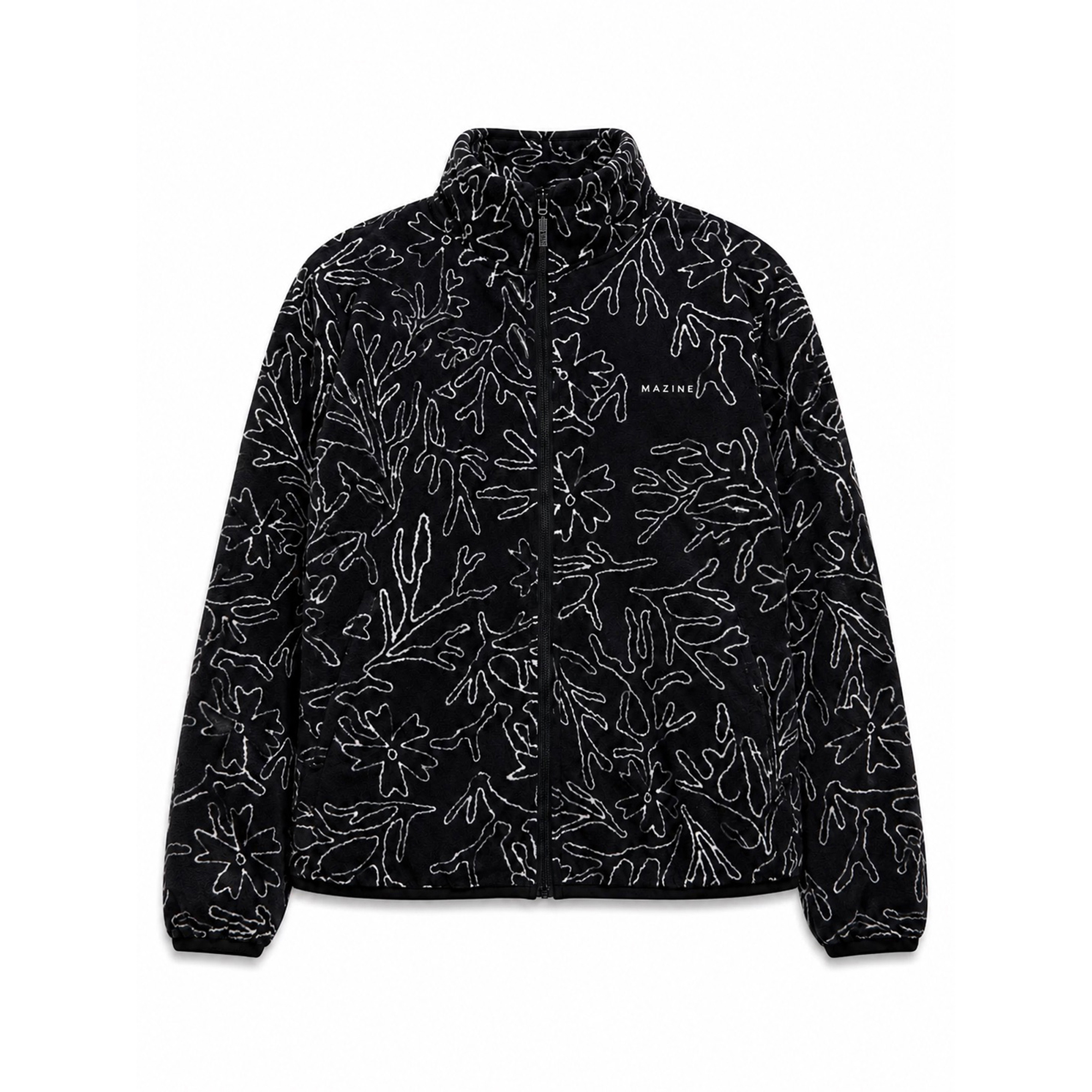 Mazine Damen Printed Fleece Jacke