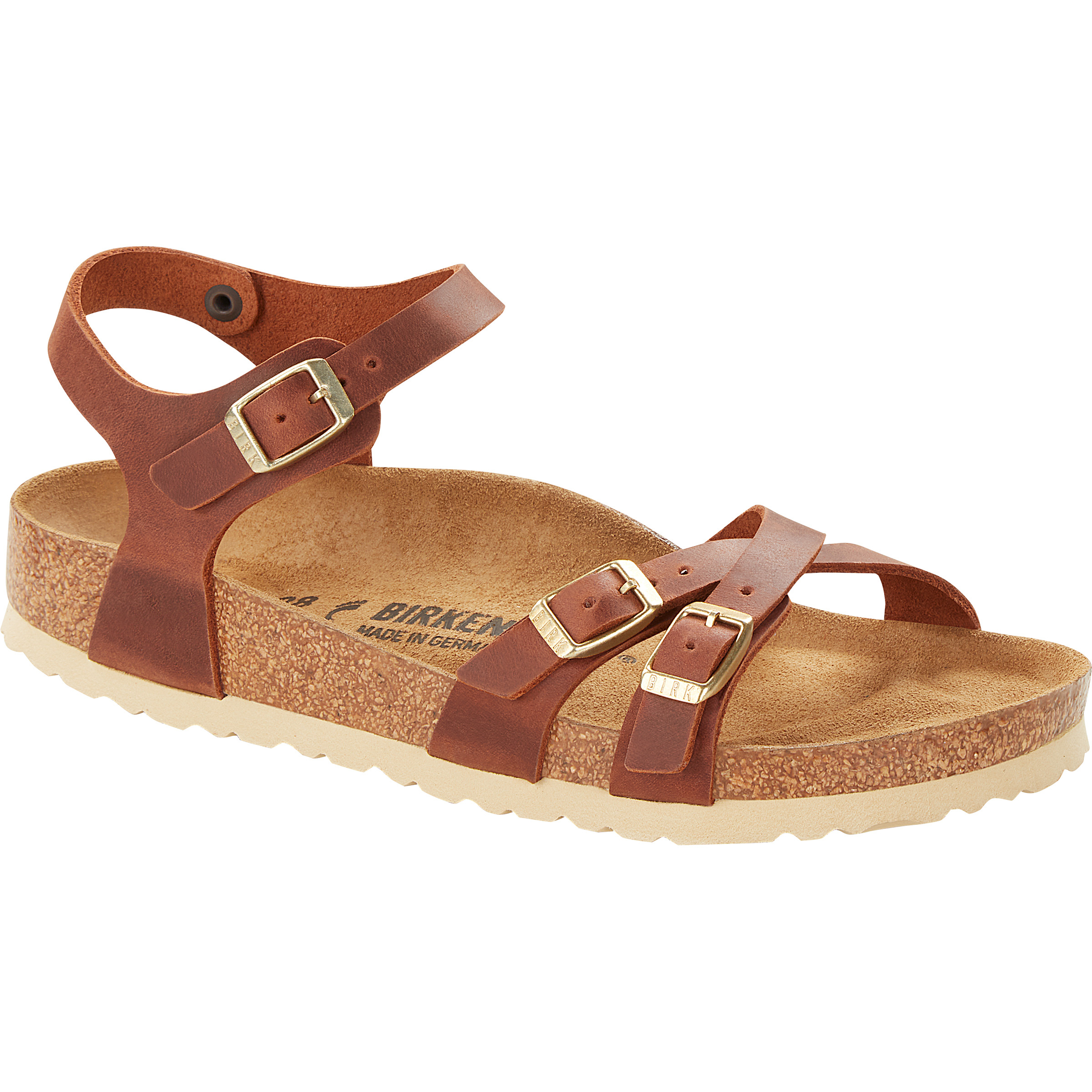 Birkenstock Damen Kumba Oiled Leather Narrow Sandale