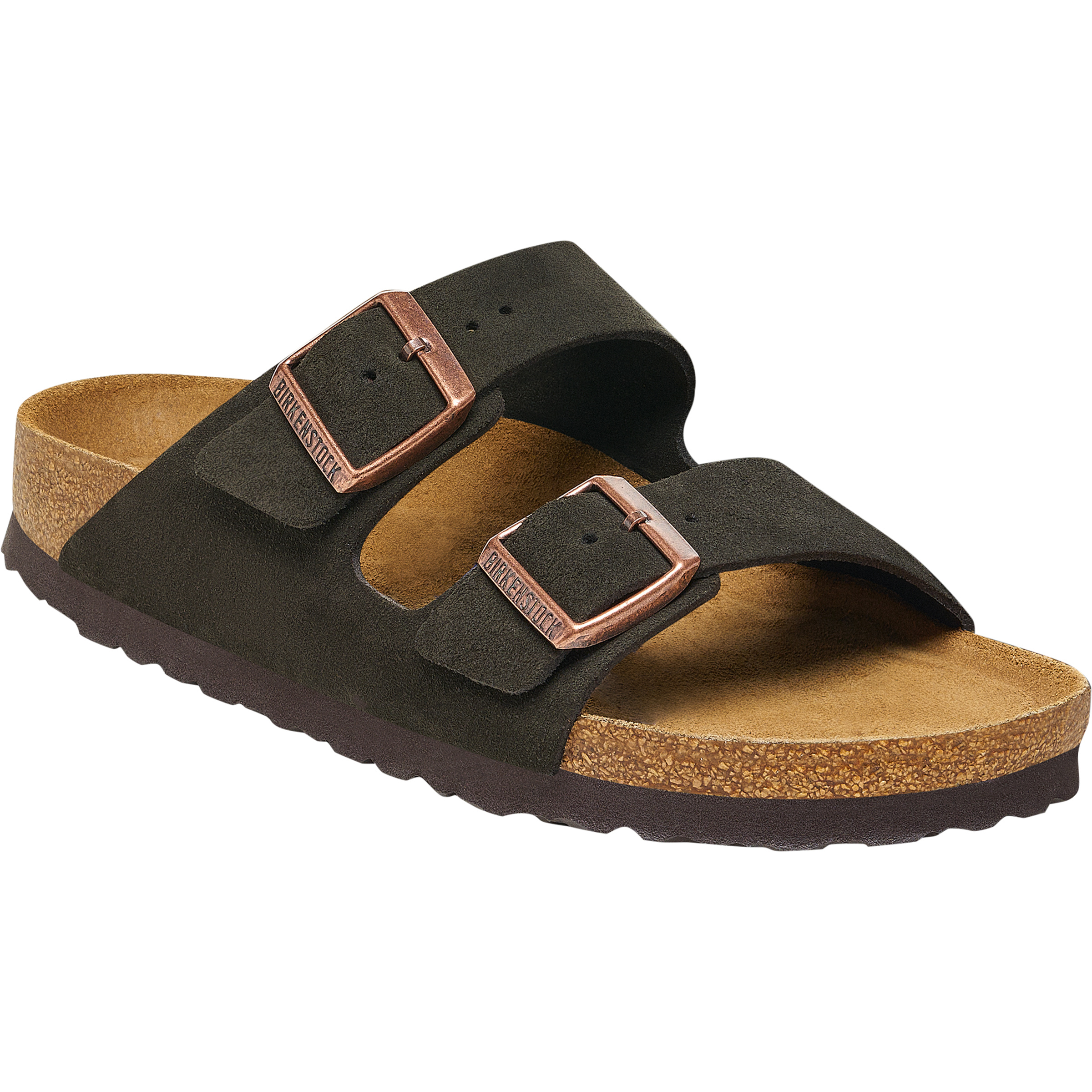 Birkenstock Herren Arizona Soft Footbed Suede Regular Sandale