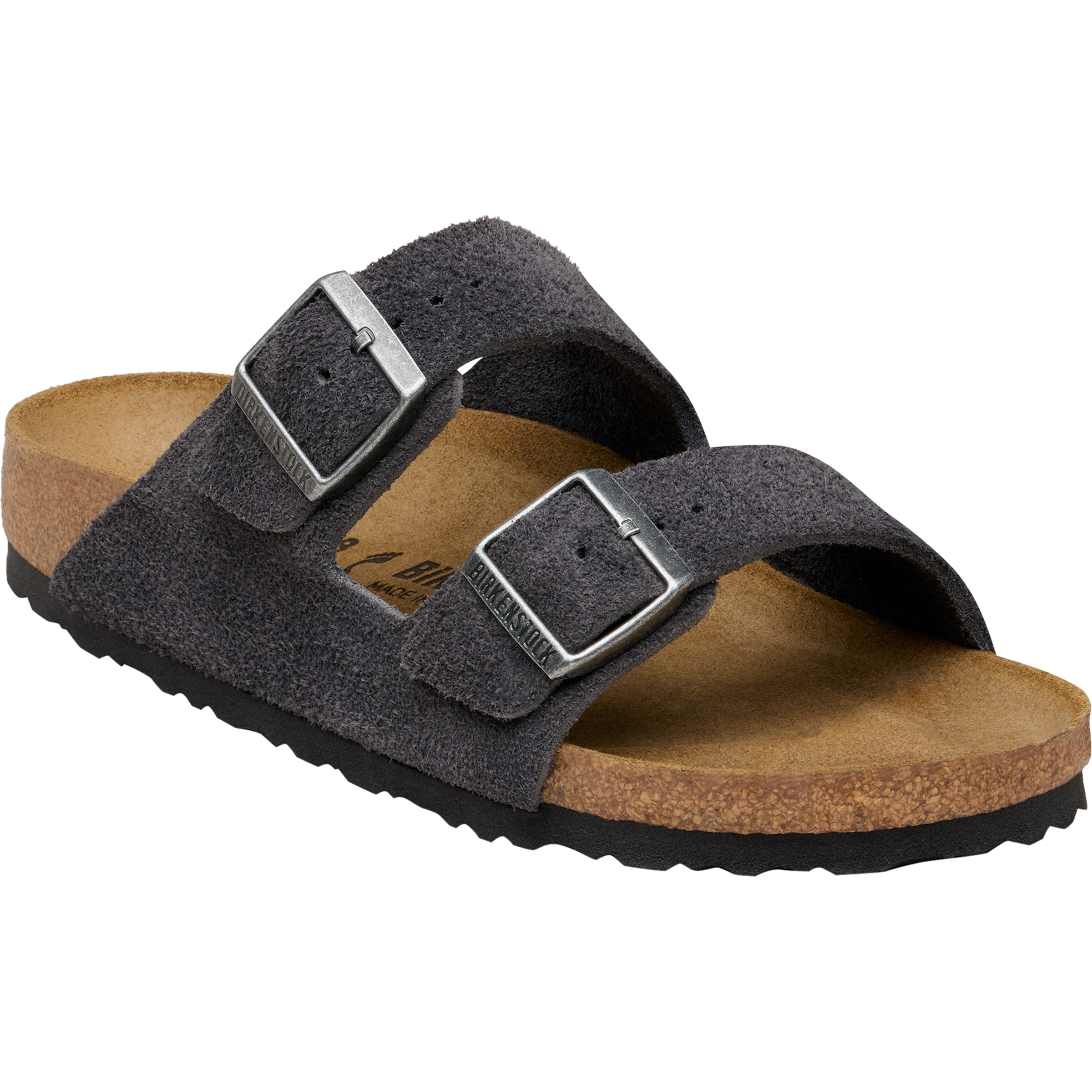 Birkenstock Herren Arizona Suede Leather Regular Sandale