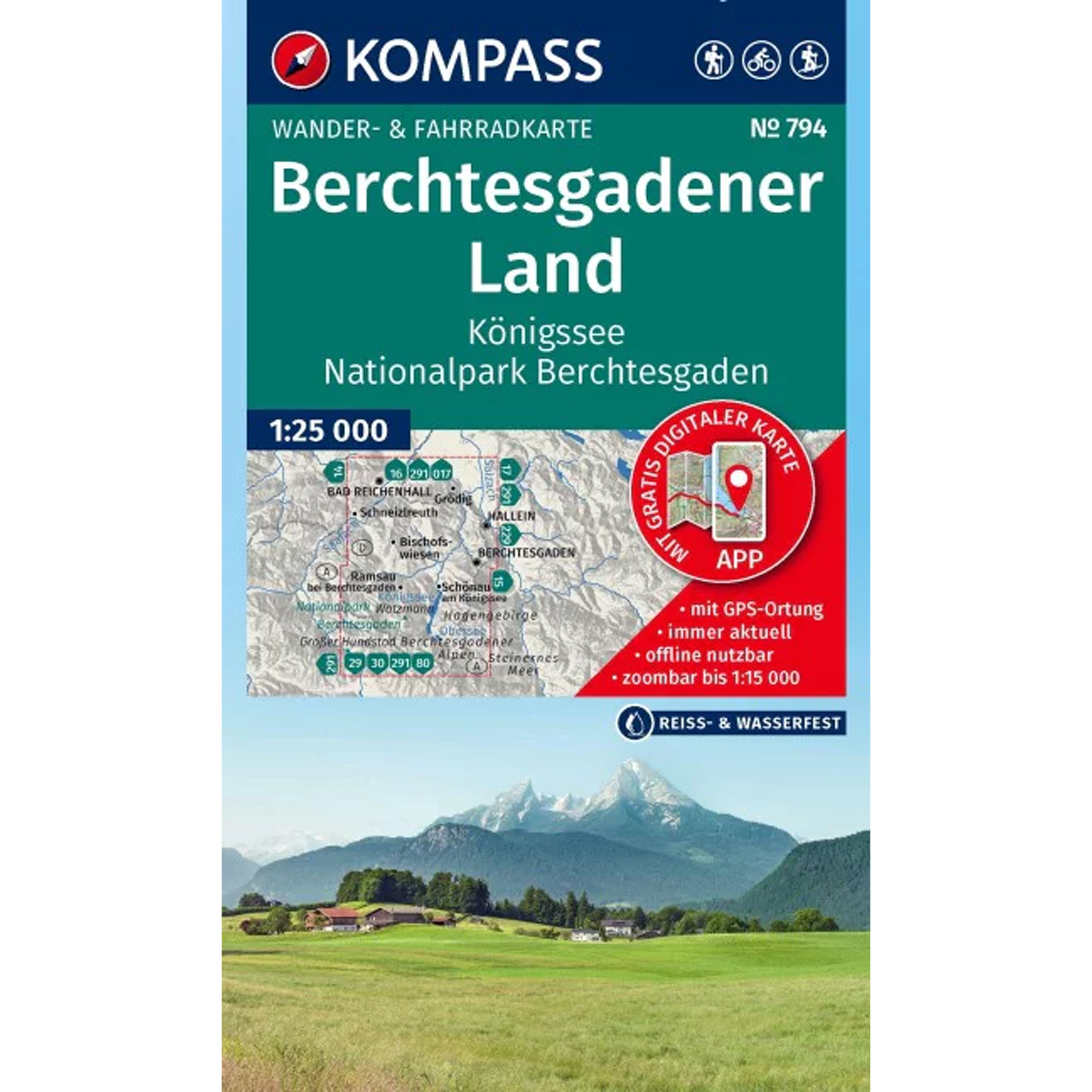 Kompass Verlag WK 794 Berchtesgadener Land - Königssee