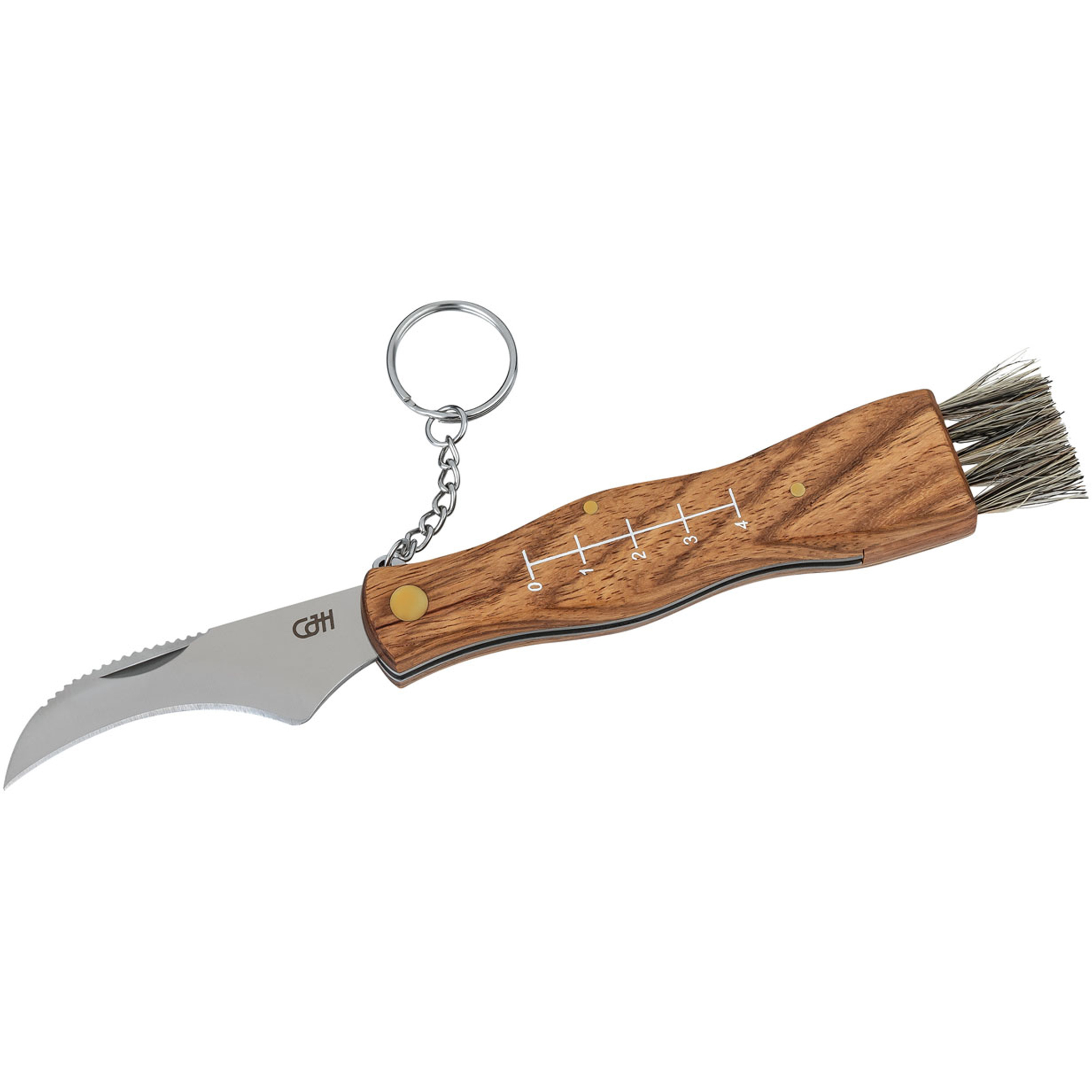 Herbertz Pilzmesser mit Bürste & Nylon-Etui