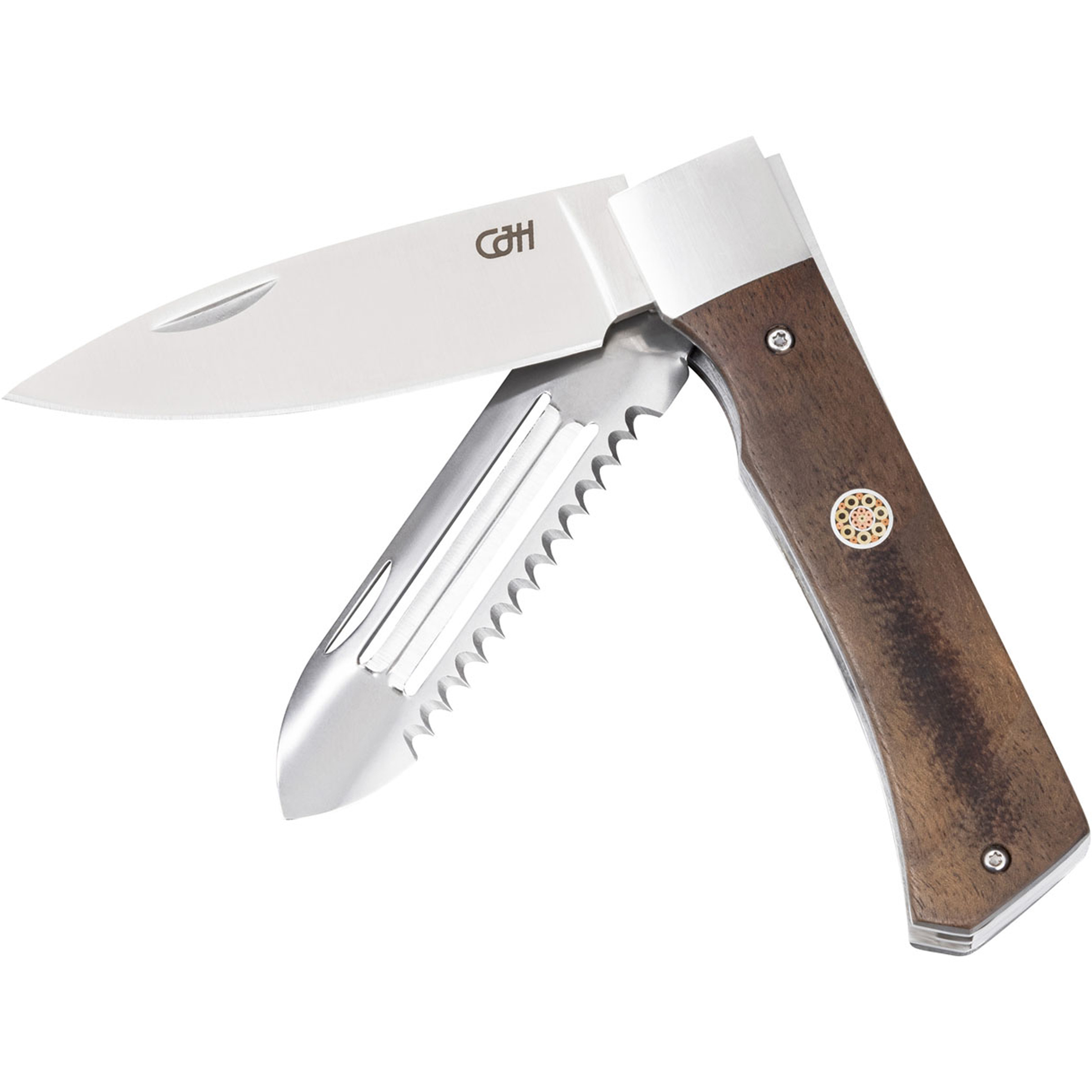 Herbertz Walnussholz Outdoor Kochmesser
