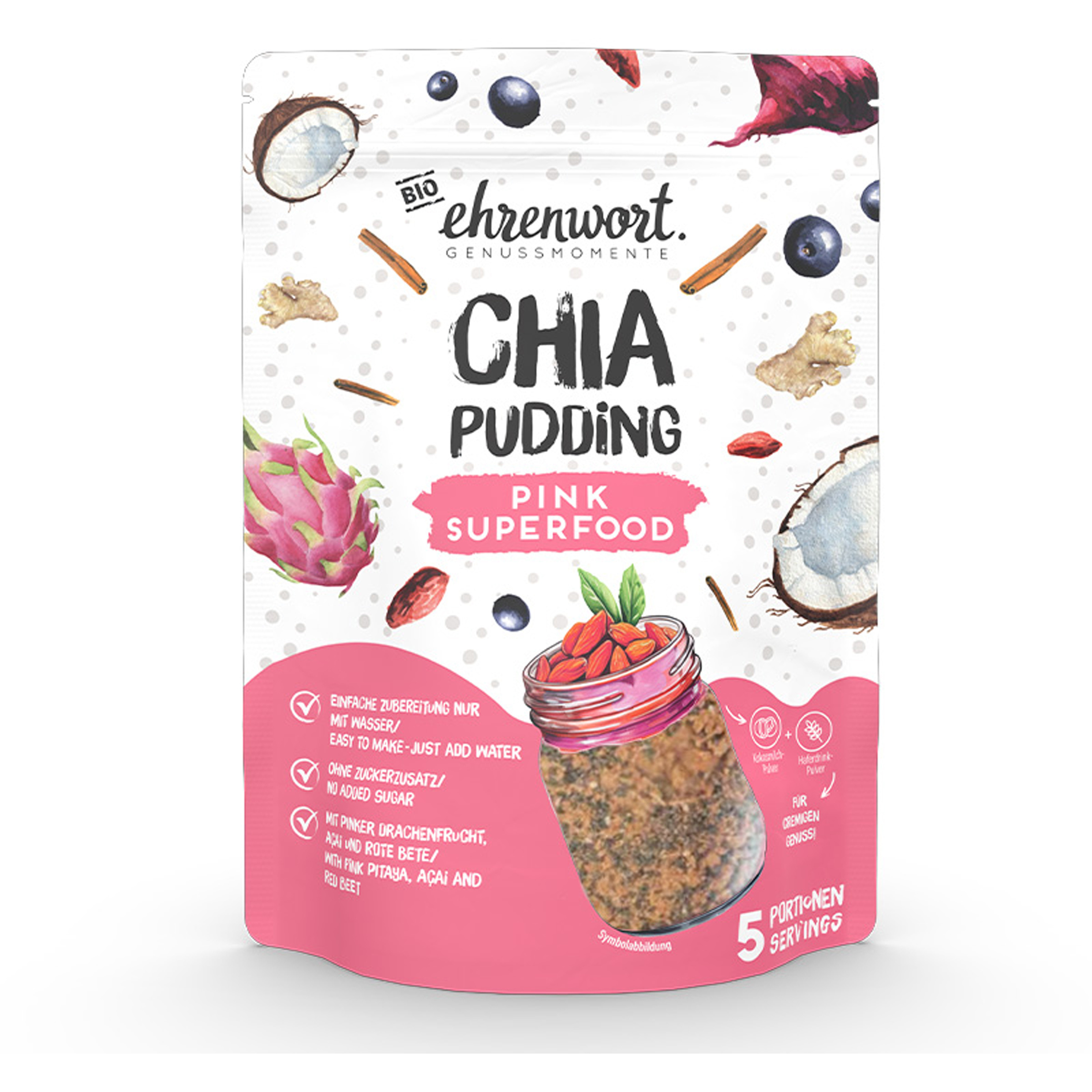 ehrenwort Pink Superfood Chia Pudding