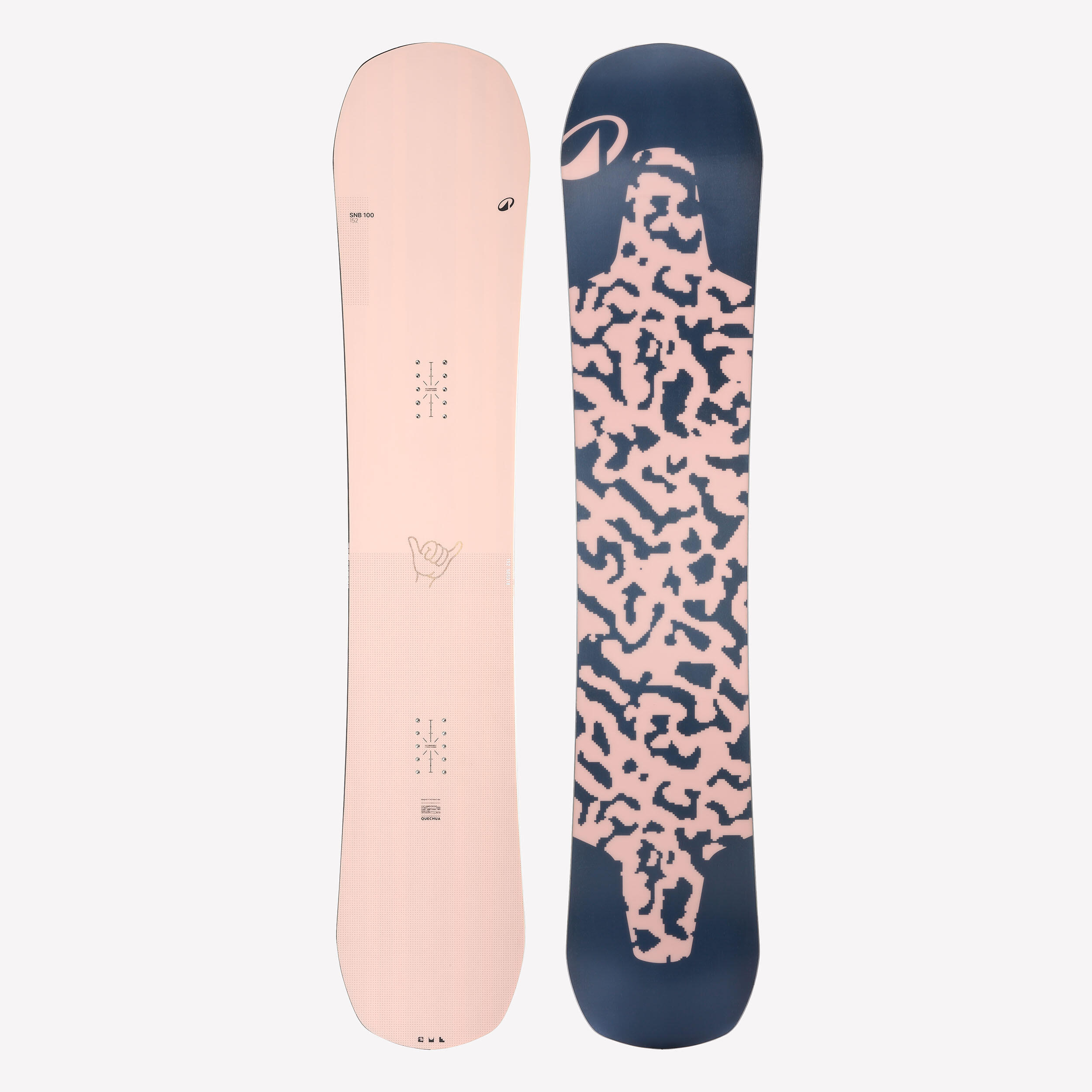 Snowboard Allmountain Damen - SNB 100 rosa