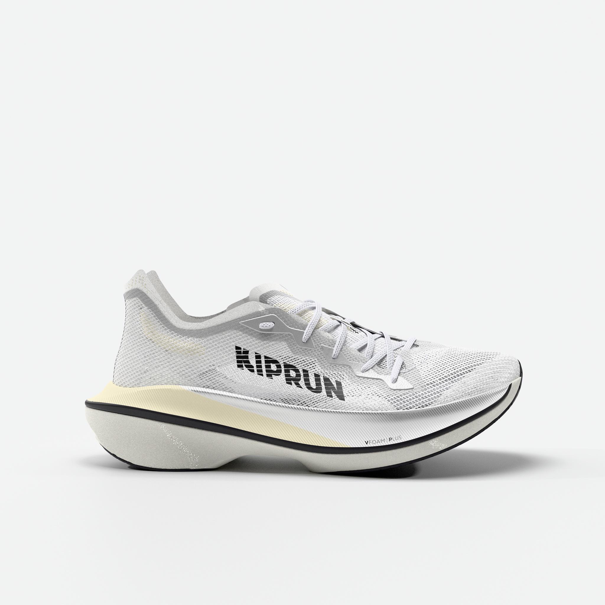 Laufschuhe Herren Carbon-Platte - Kipstorm Pro weiß/gelb