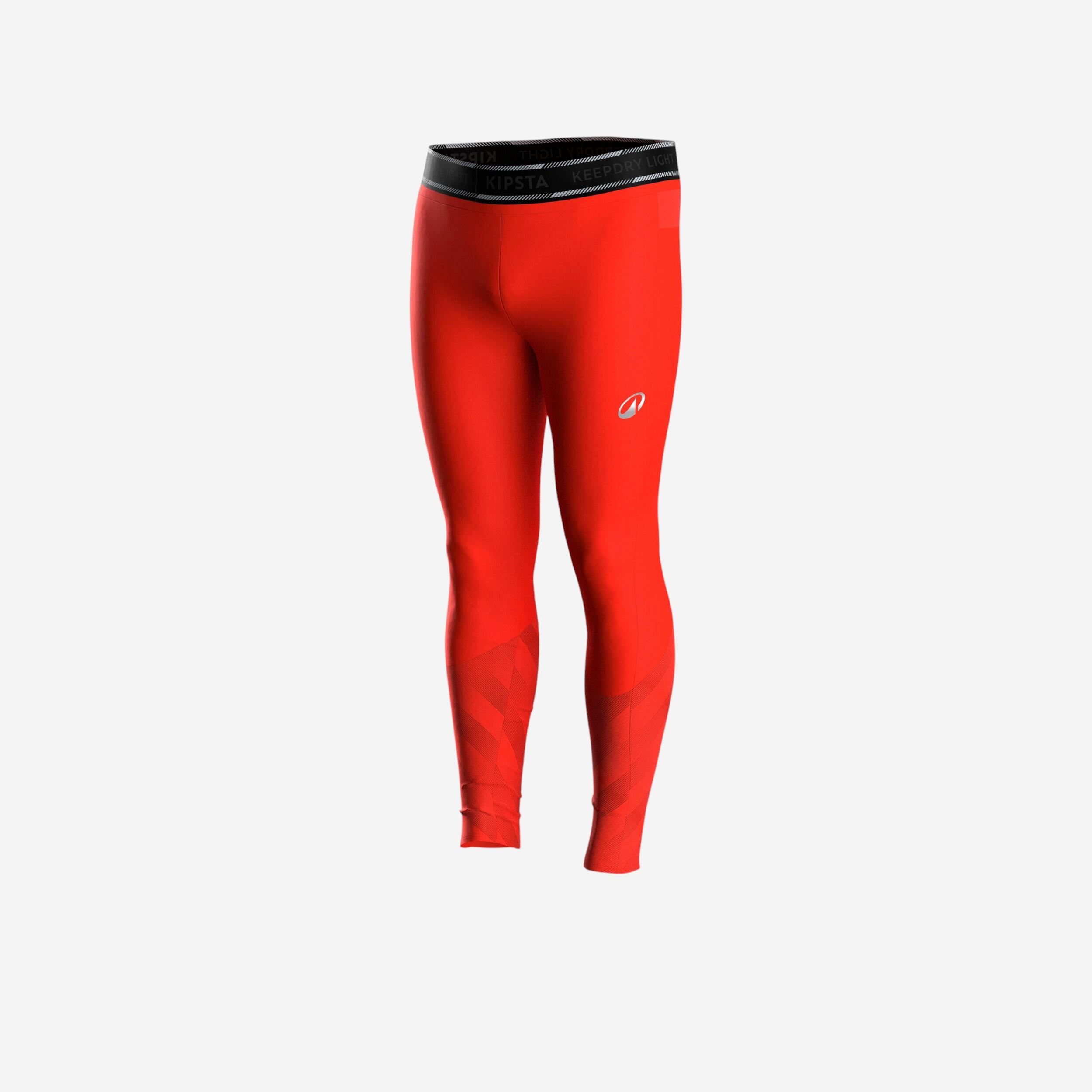 Damen/Herren Fußball Unterziehhose lang warm - Keepdry Light Club rot