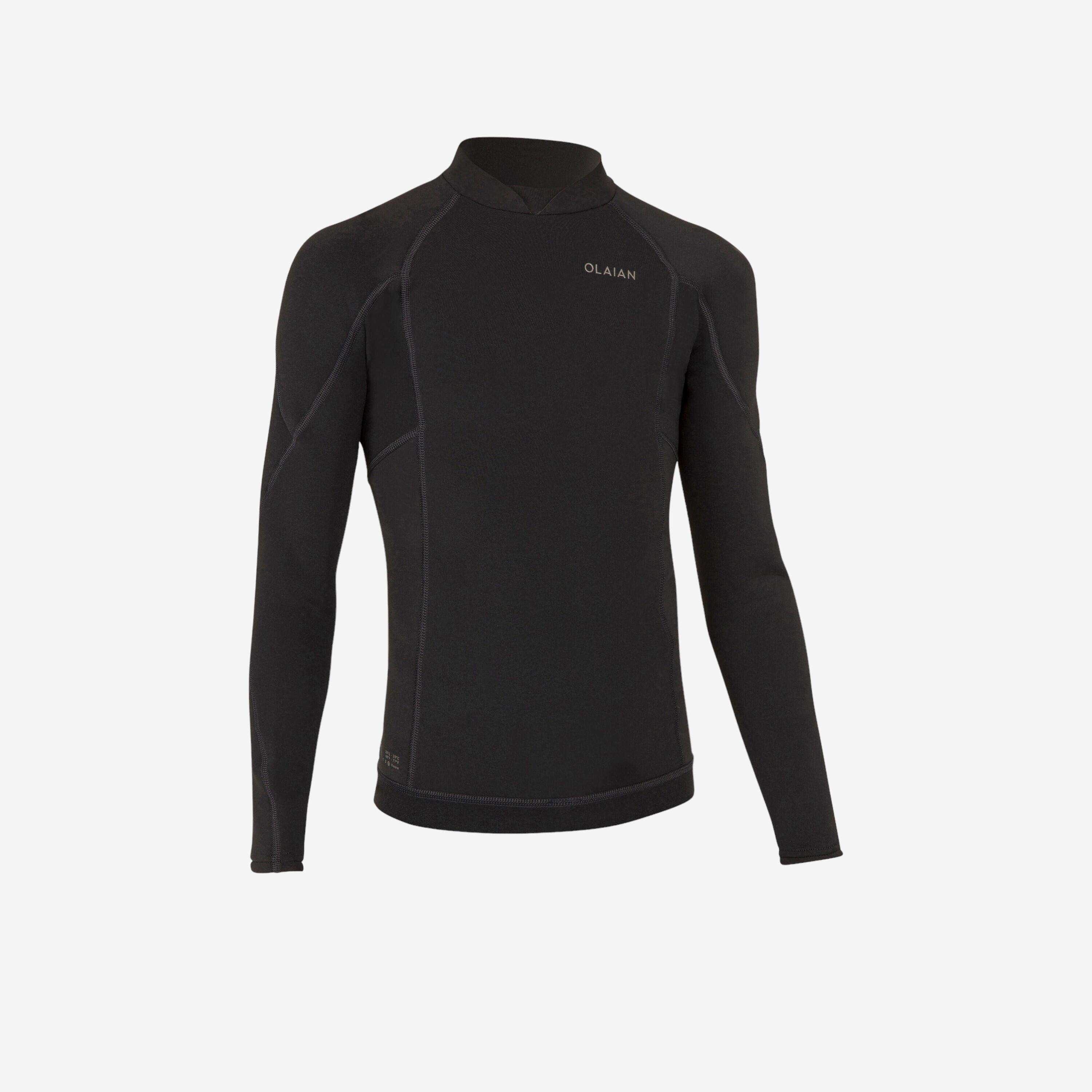 UV-Shirt Kinder langarm - 900 schwarz