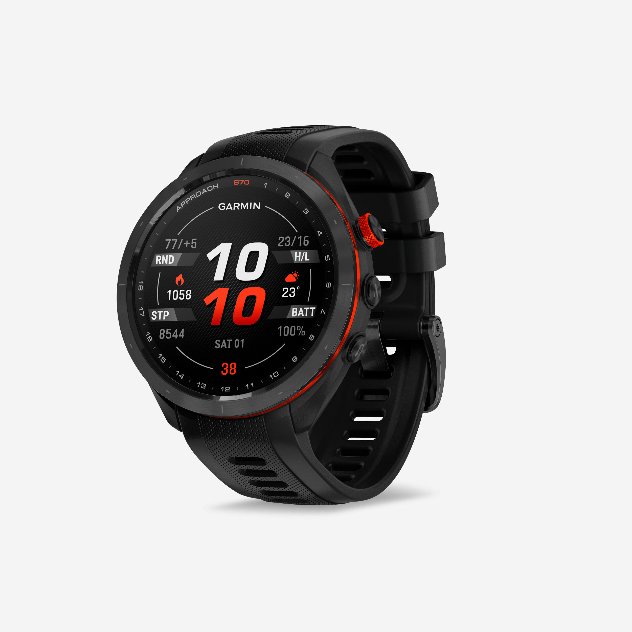GPS-Golfuhr 47 mm - Garmin Approach S70 schwarz