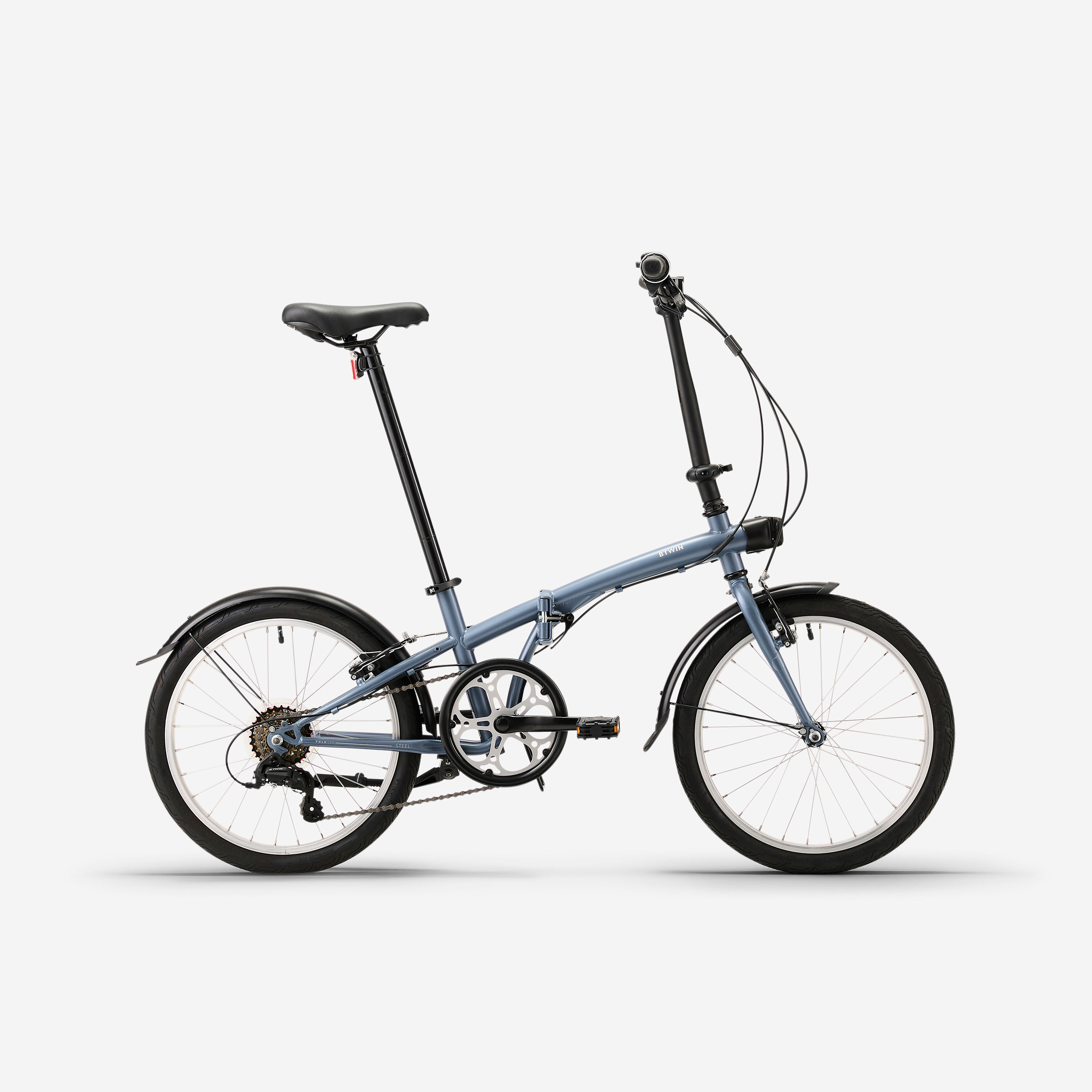 Faltrad Klapprad 20 Zoll Fold 120 grau