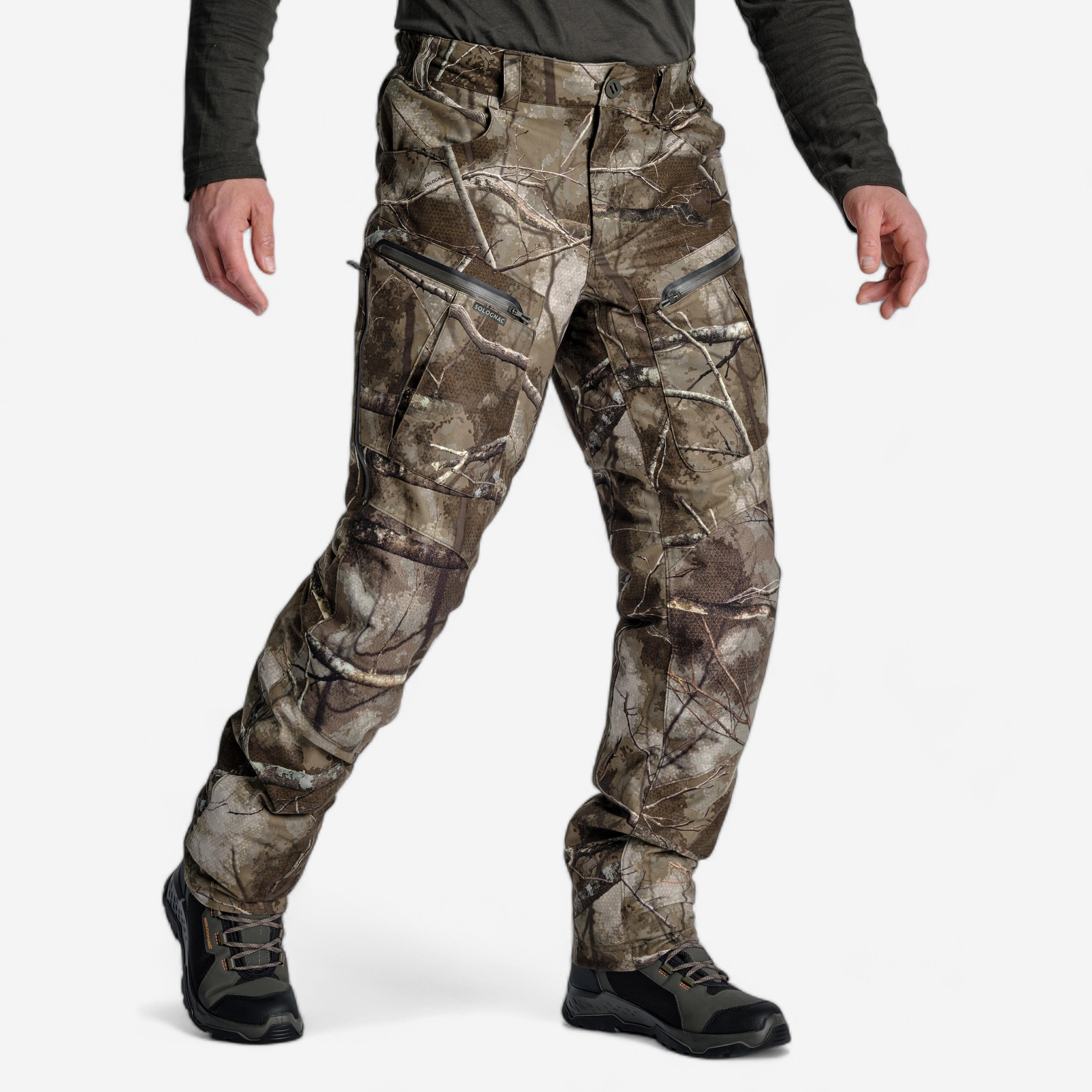 Jagdhose 900 Treemetic geräuscharm wasserdicht warm Camouflage