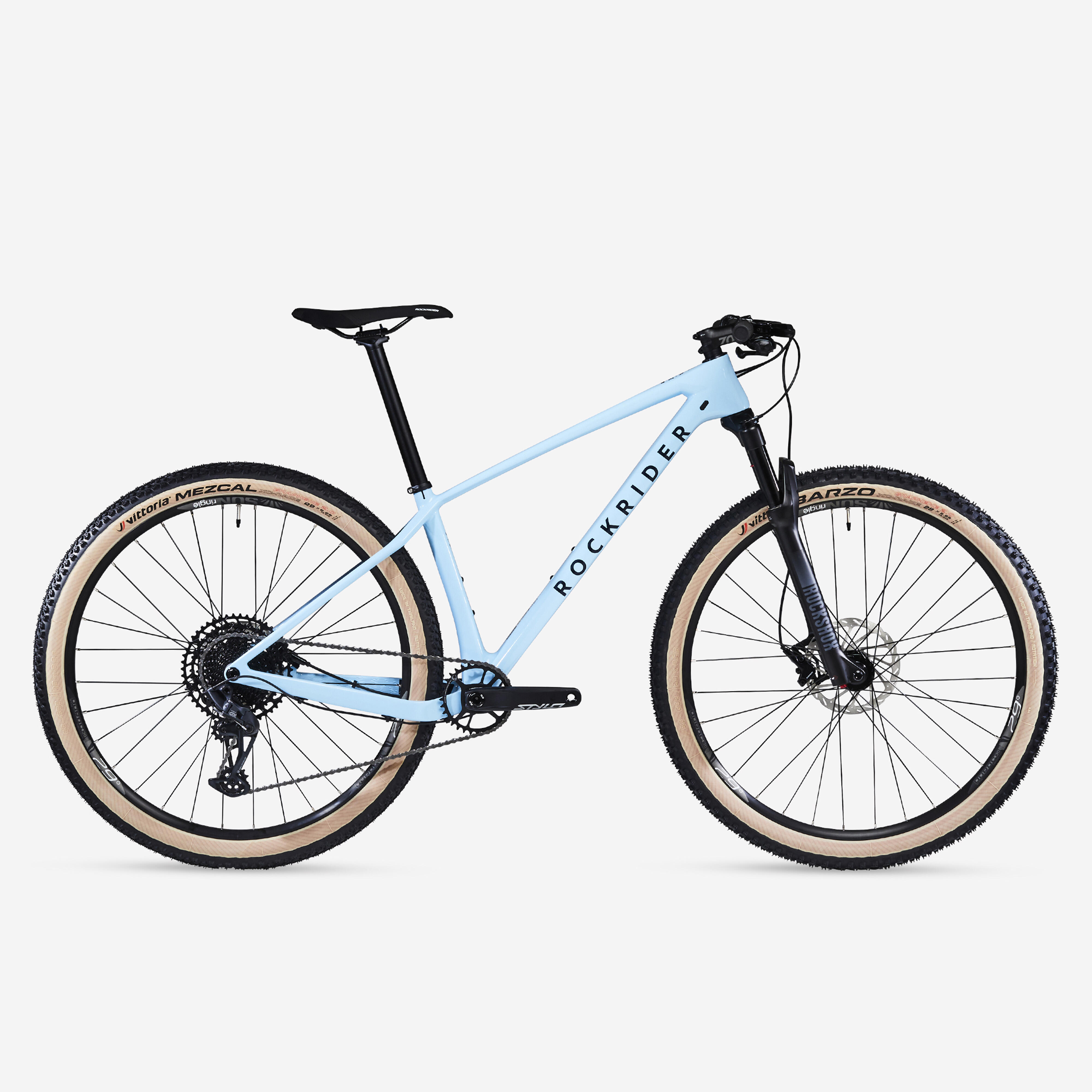Mountainbike Cross Country Carbonrahmen Recon Race 740 blau