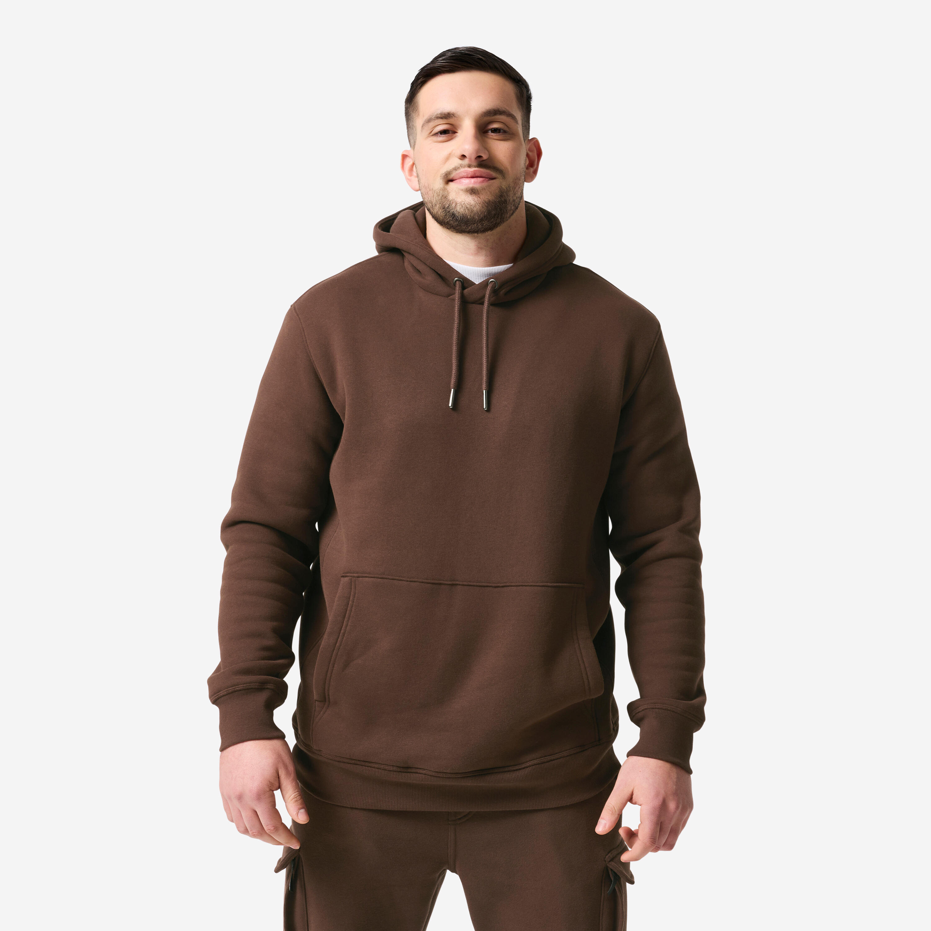 Hoodie Herren - braun