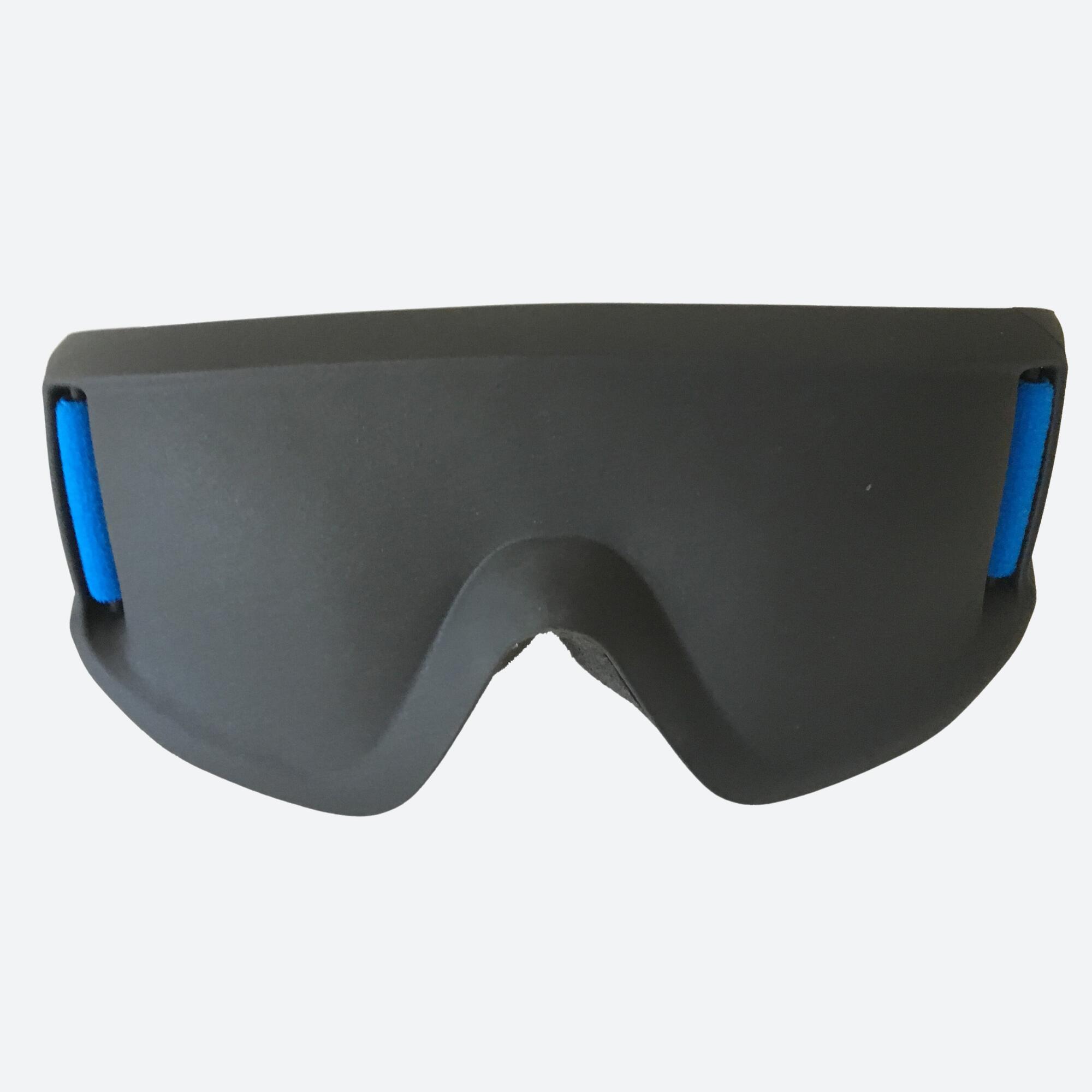 Dunkelmaske Augenschutz für Blindensport - schwarz und blau