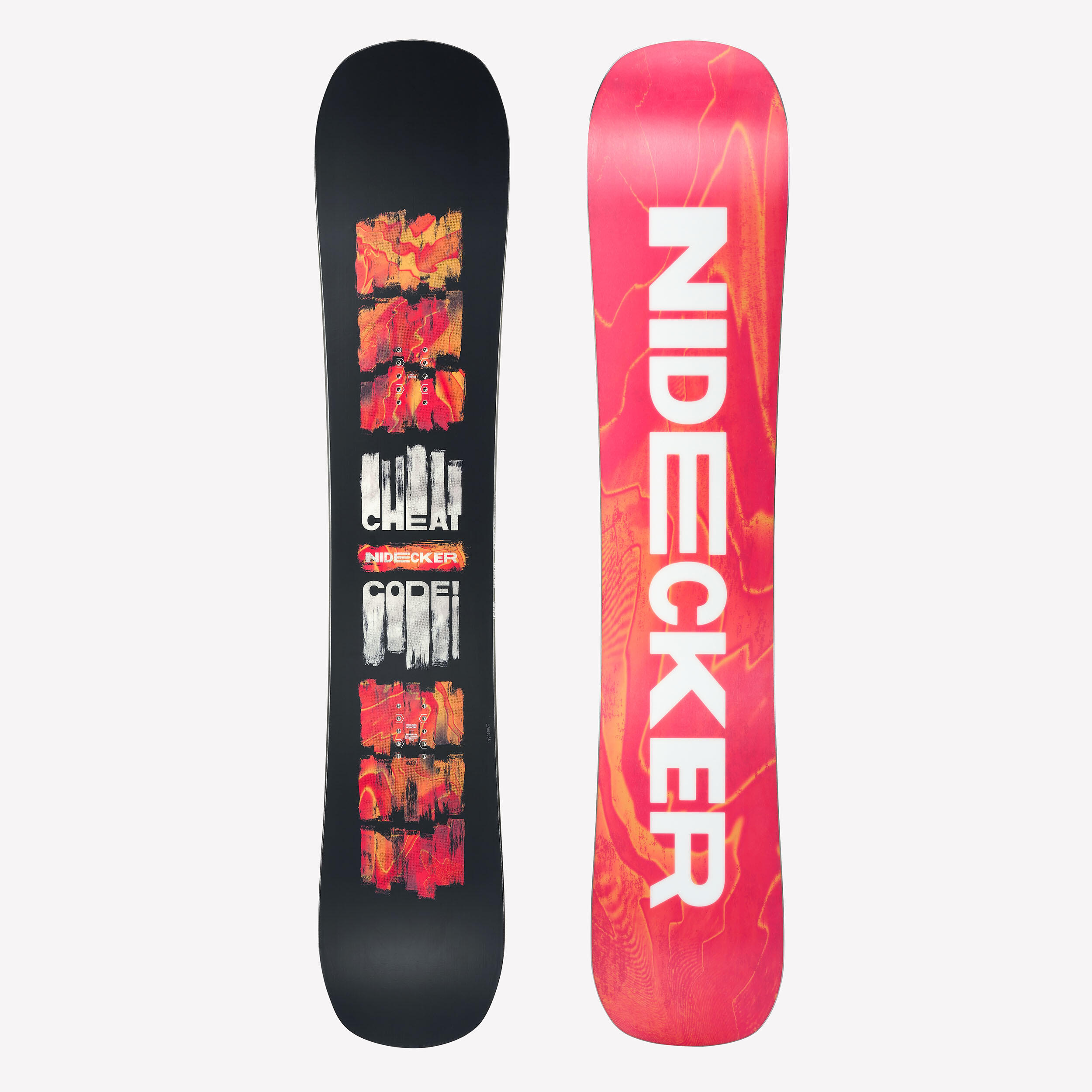 Snowboard Herren All Mountain - Nidecker Cheat Code schwarz/rot