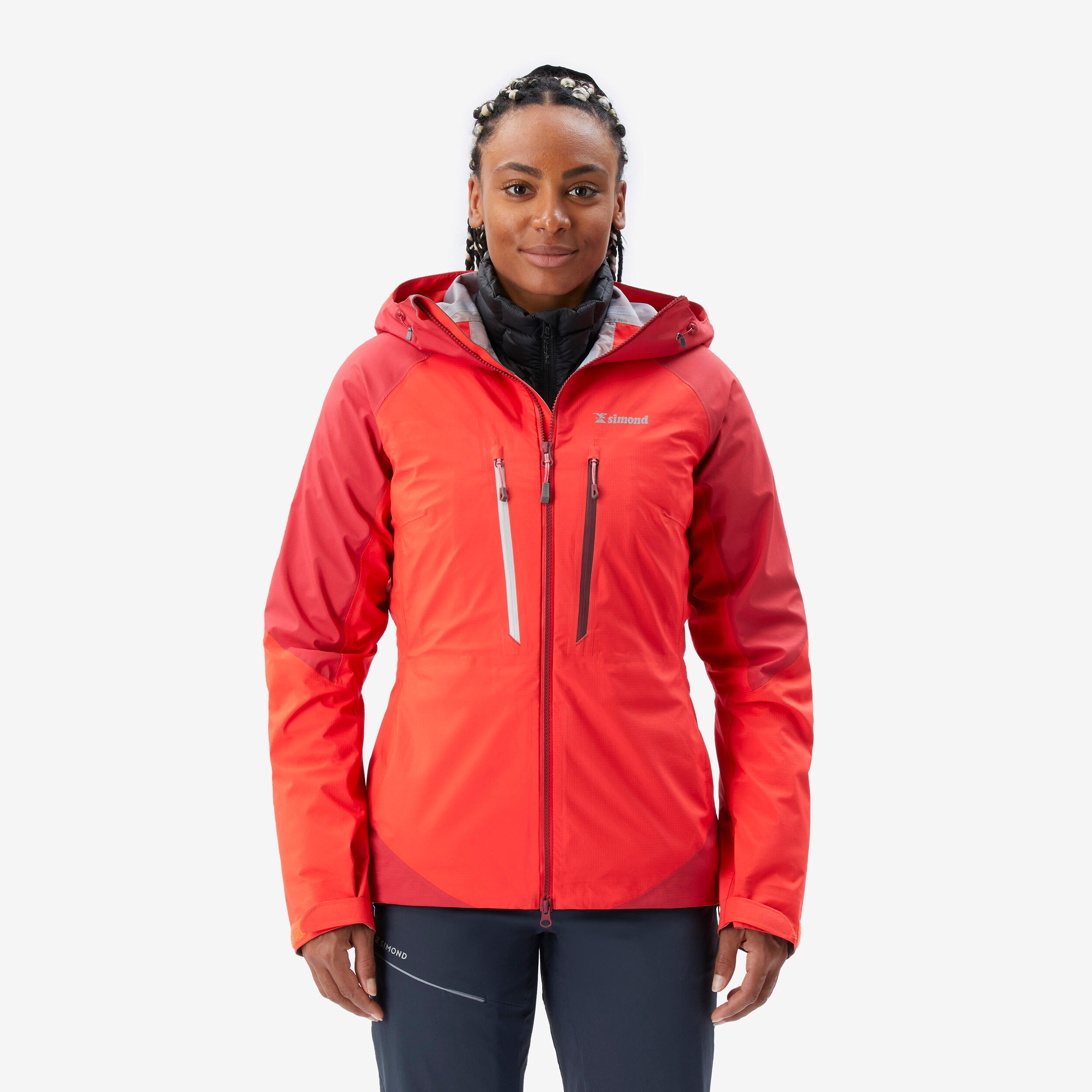 Damen Regenjacke wasserdicht - Alpinism Light rot