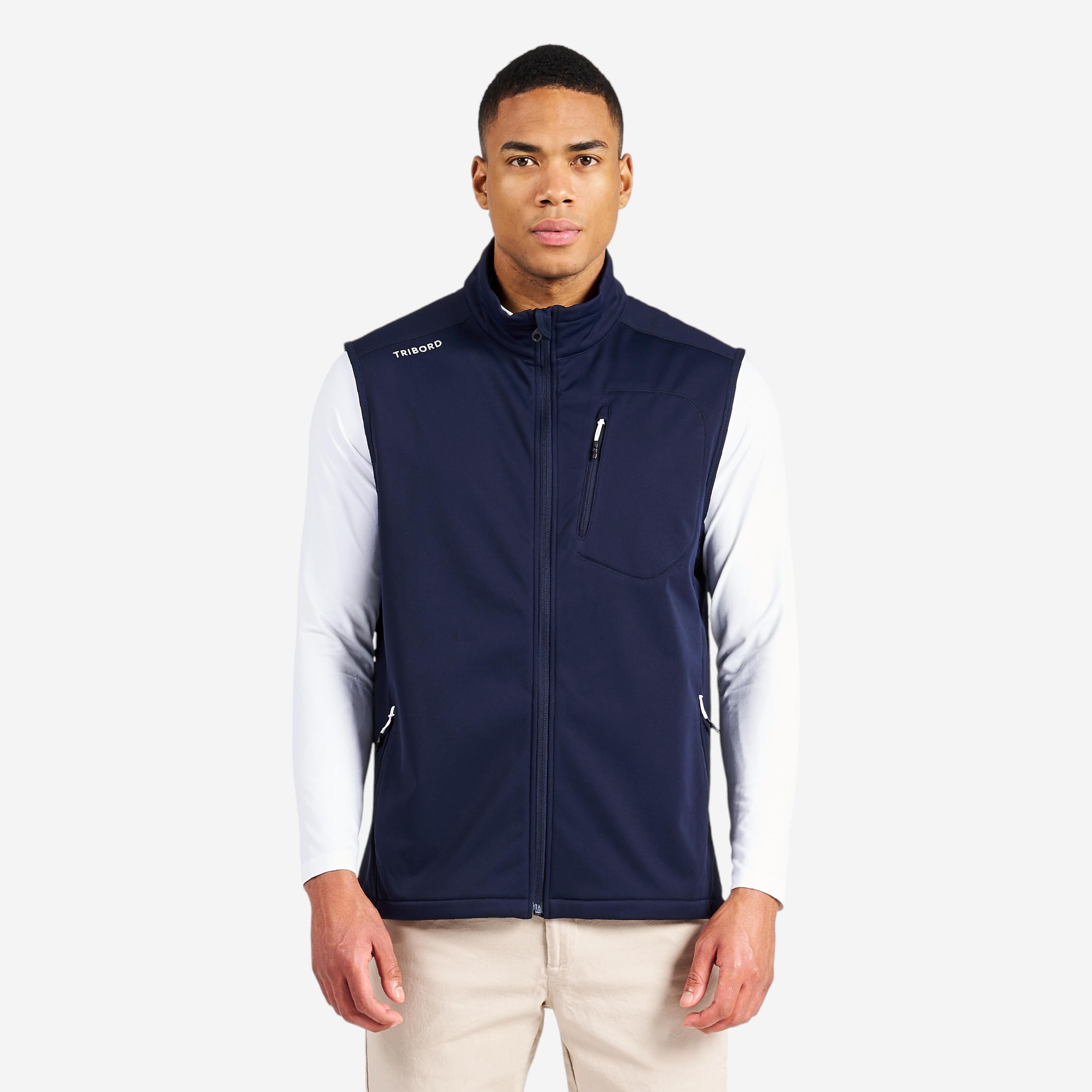 Softshellweste Segeln Herren winddicht Sailing 900 marineblau