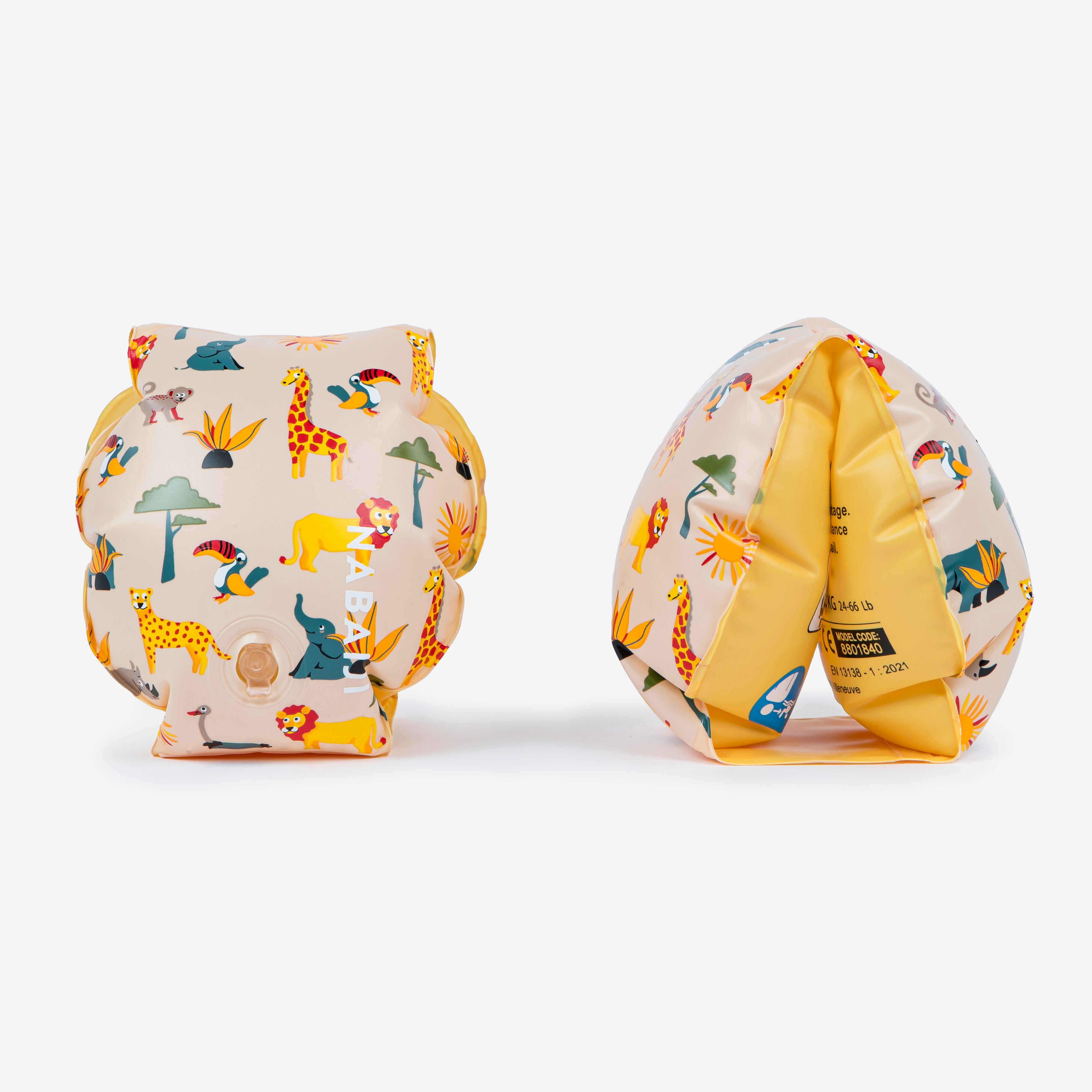 Schwimmflügel Kinder 11–30 kg - Savanne cremebeige