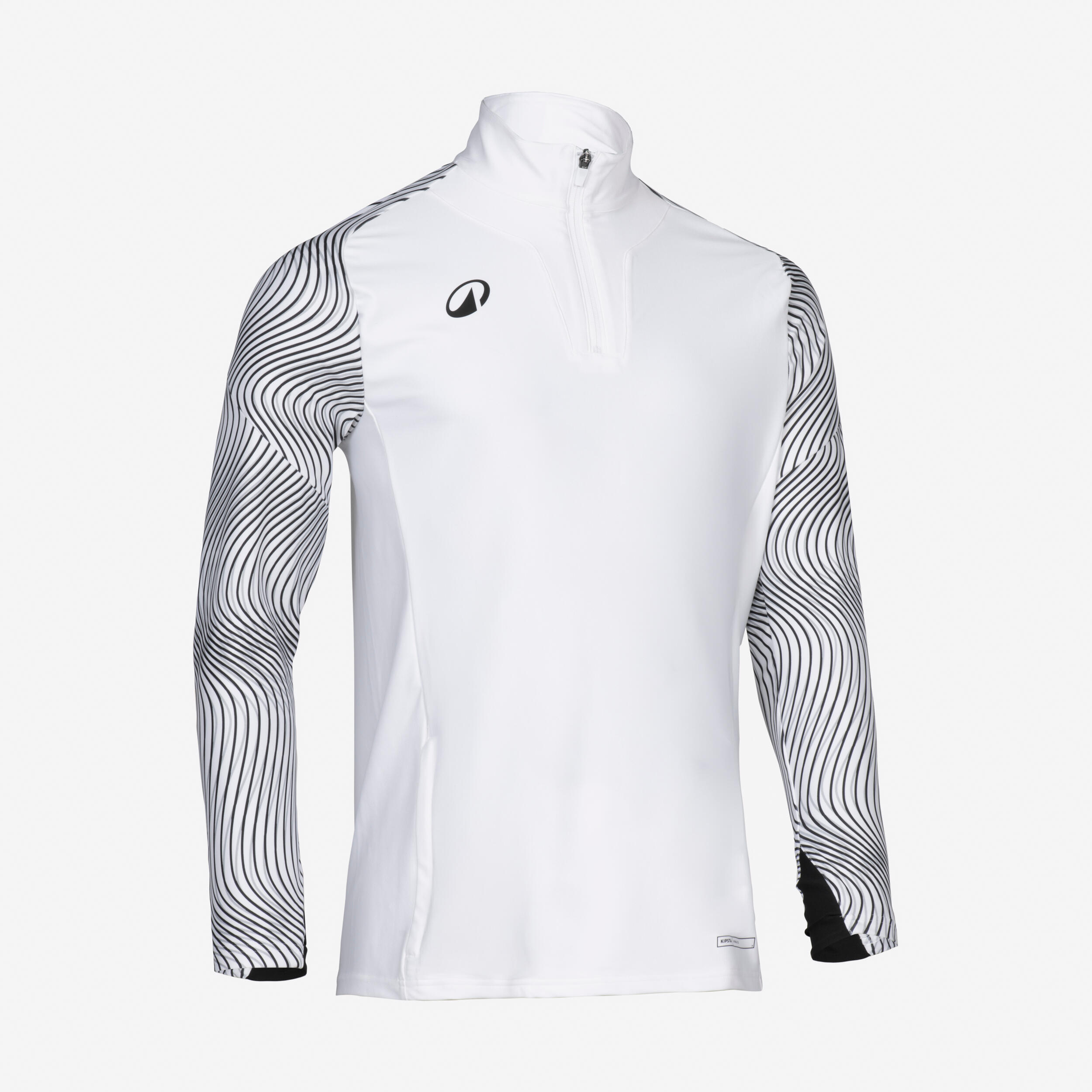 Damen/Herren Fußball Sweatshirt 1/2-Zip - VIRALTO Wavy Club weiß