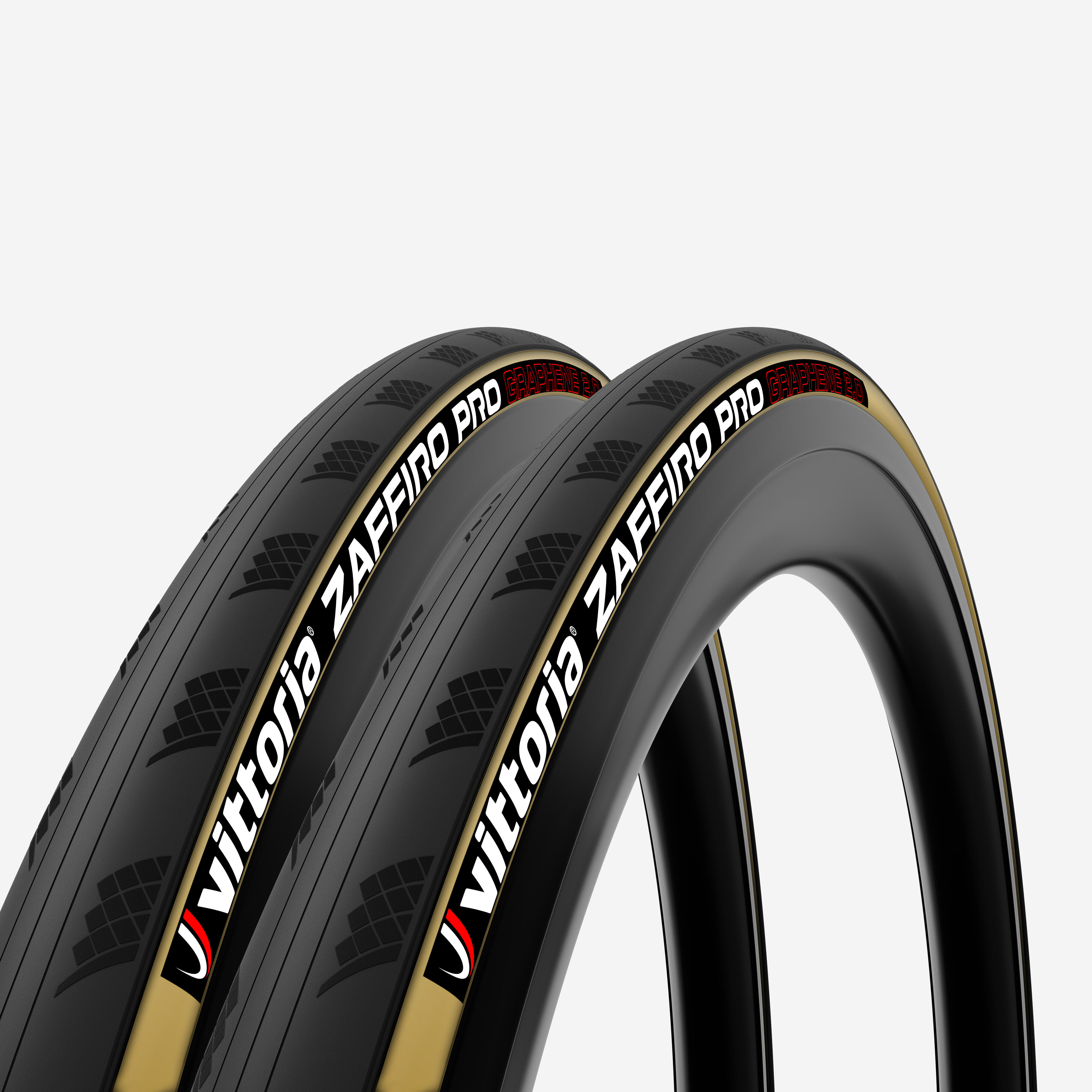 Faltreifen Rennrad Set 2 Vittoria Zaffiro Pro V 700×25 tanwall (beige)