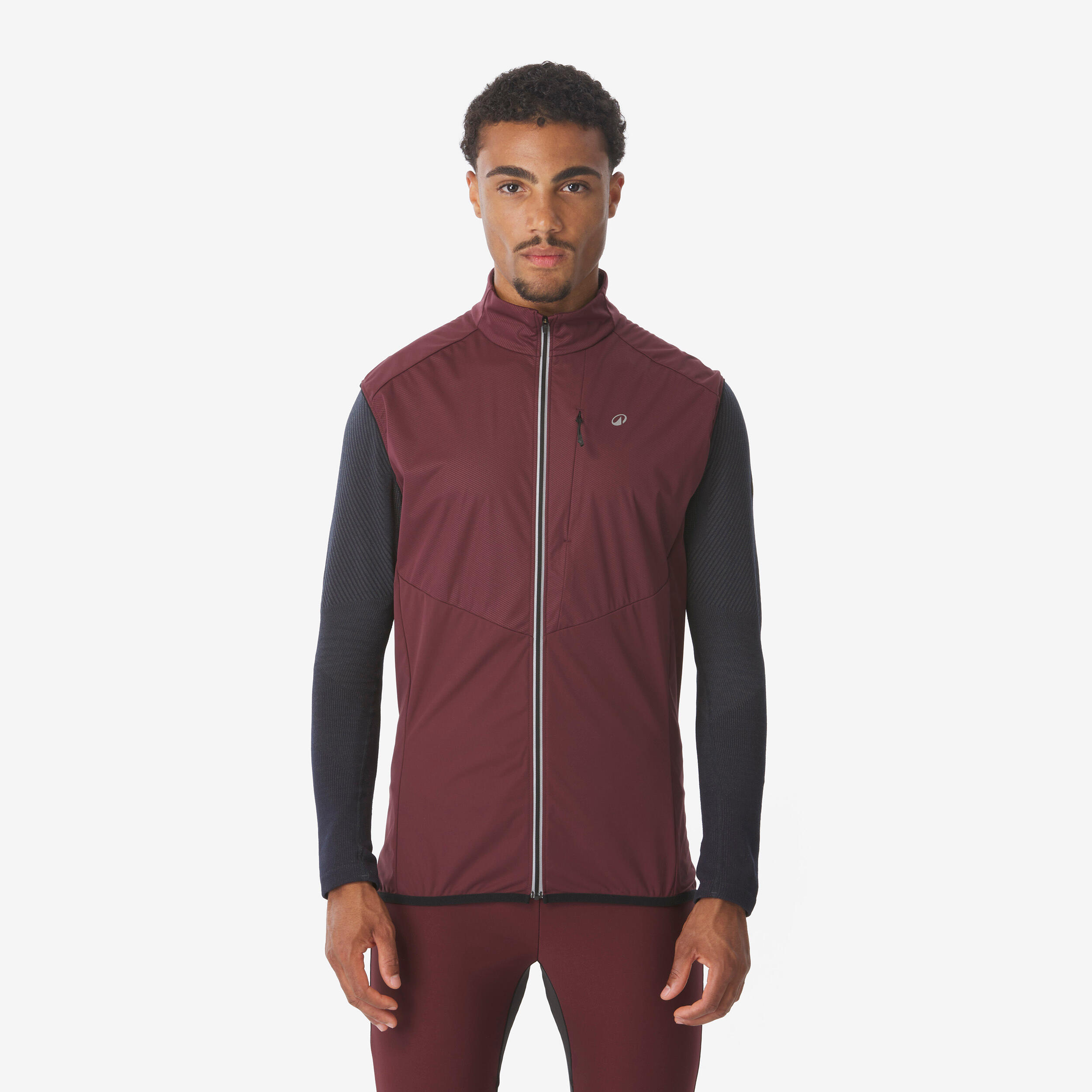Langlaufjacke Herren leicht – XCS Soft 500 bordeaux