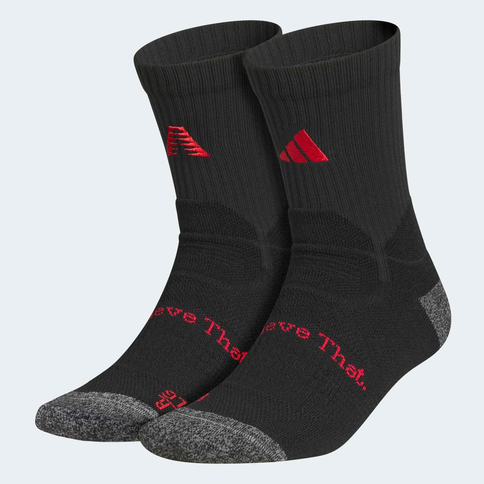 Damen/Herren Basketball Socken - Anthony Edwards Believe That Socken schwarz/rot