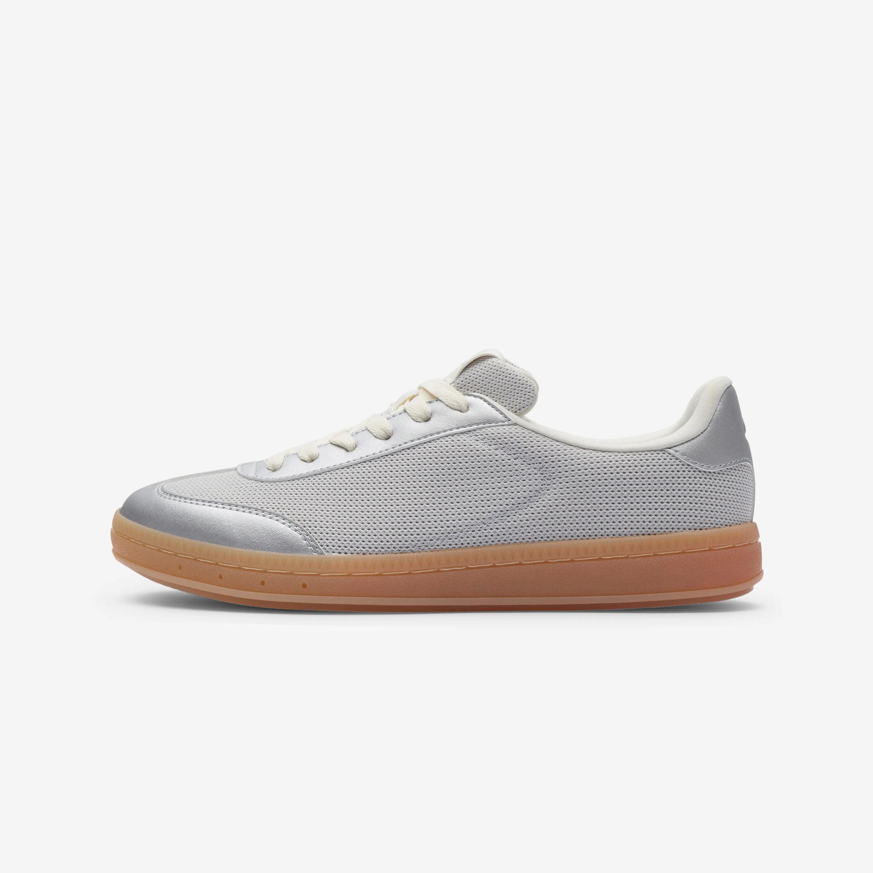 Sneaker Fitnessschuhe Damen - Player T Mesh silber