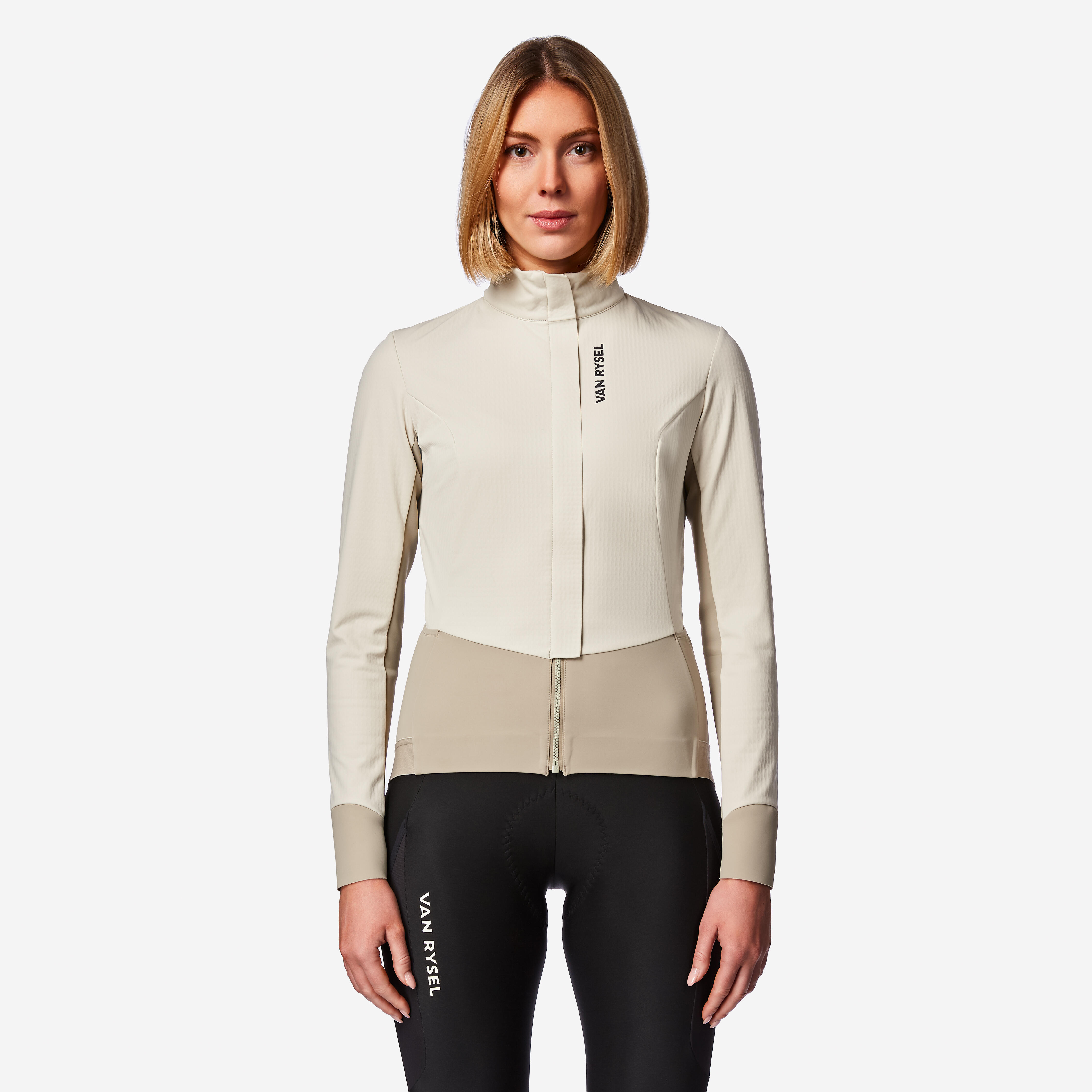 Fahrrad Winterjacke Rennrad „RCR“ Damen beige