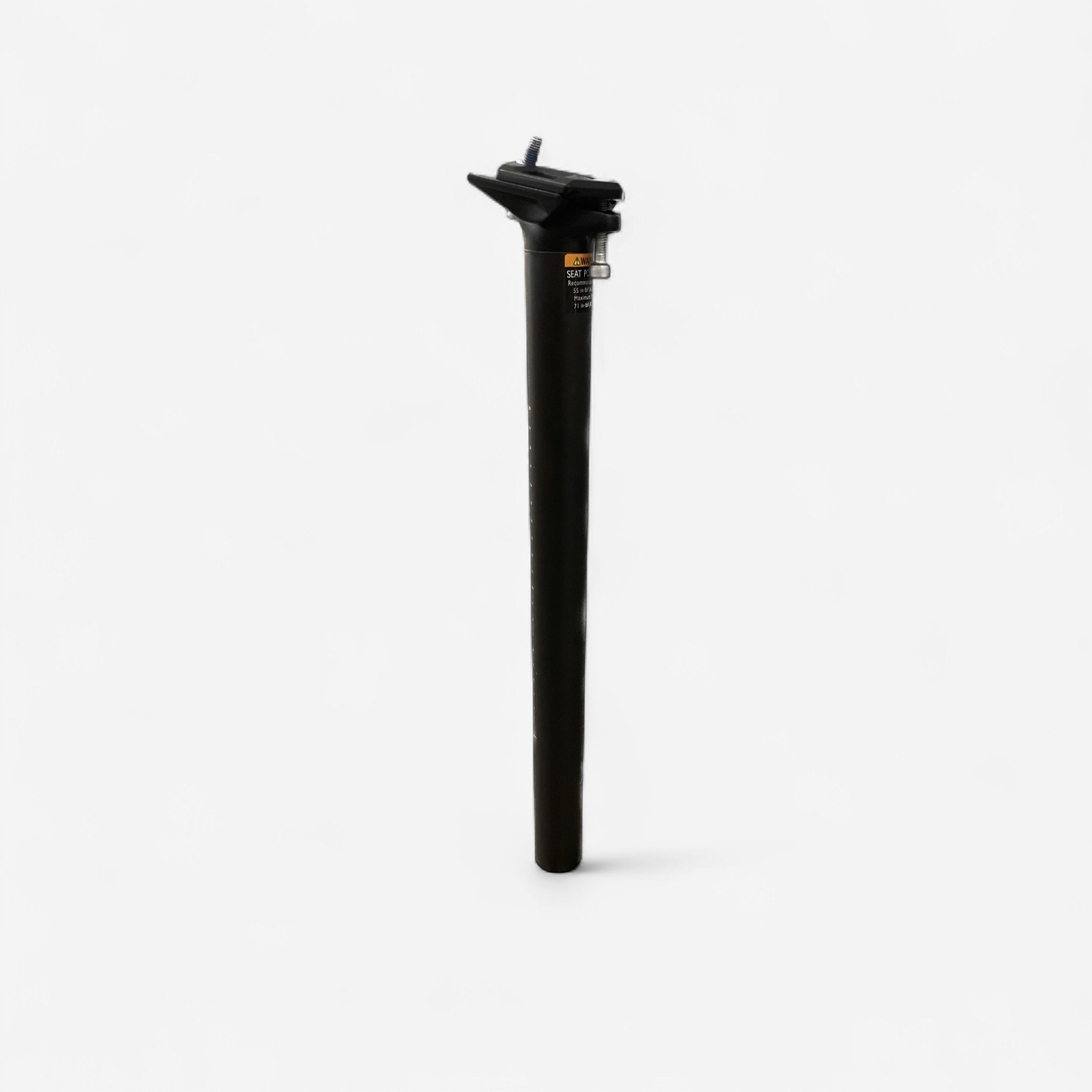 Sattelstütze 31,6 mm Carbon Offset 0° 350/400 MM SCHLITTEN SCHWARZ
