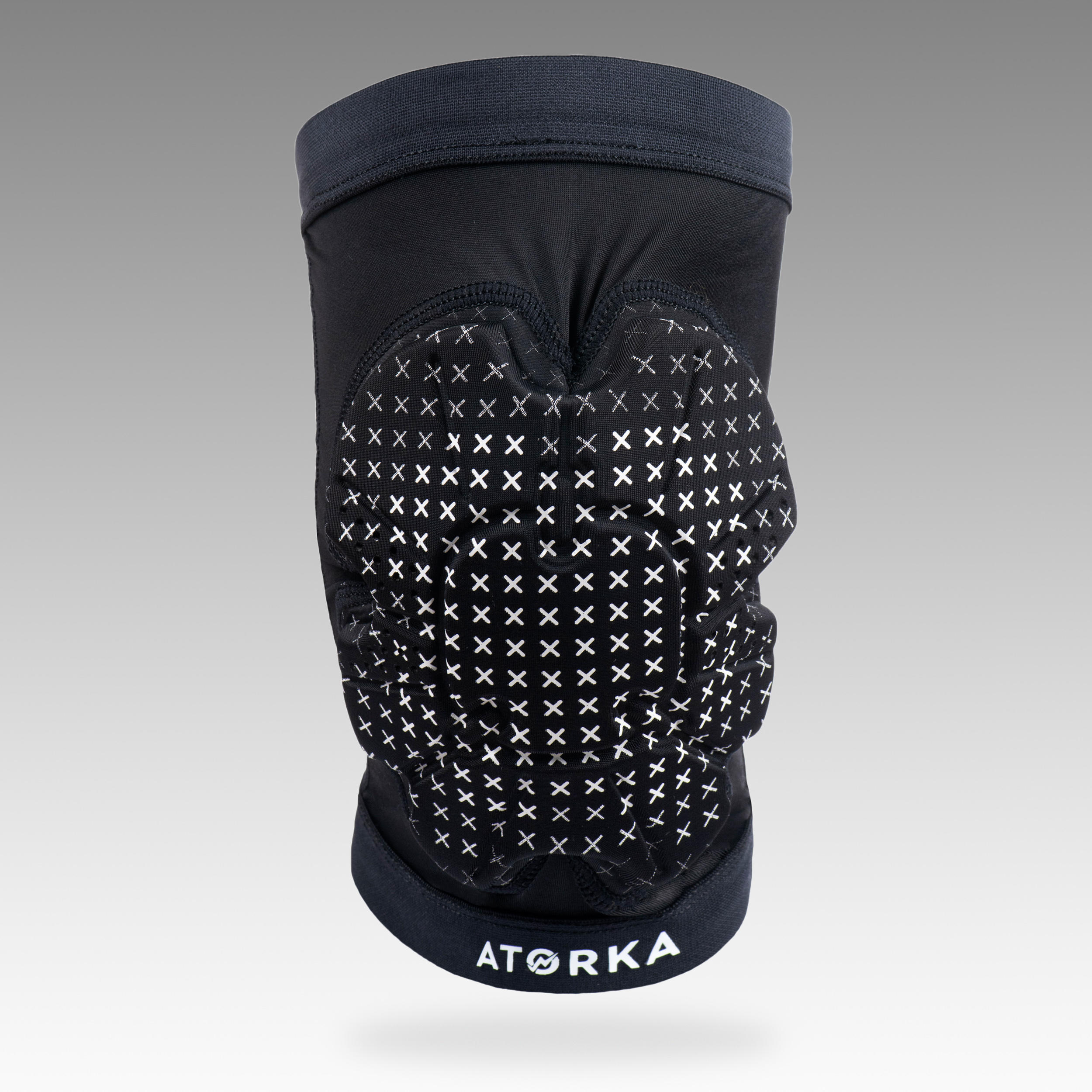 Damen/Herren Handball Knieschoner - H500 schwarz/weiss