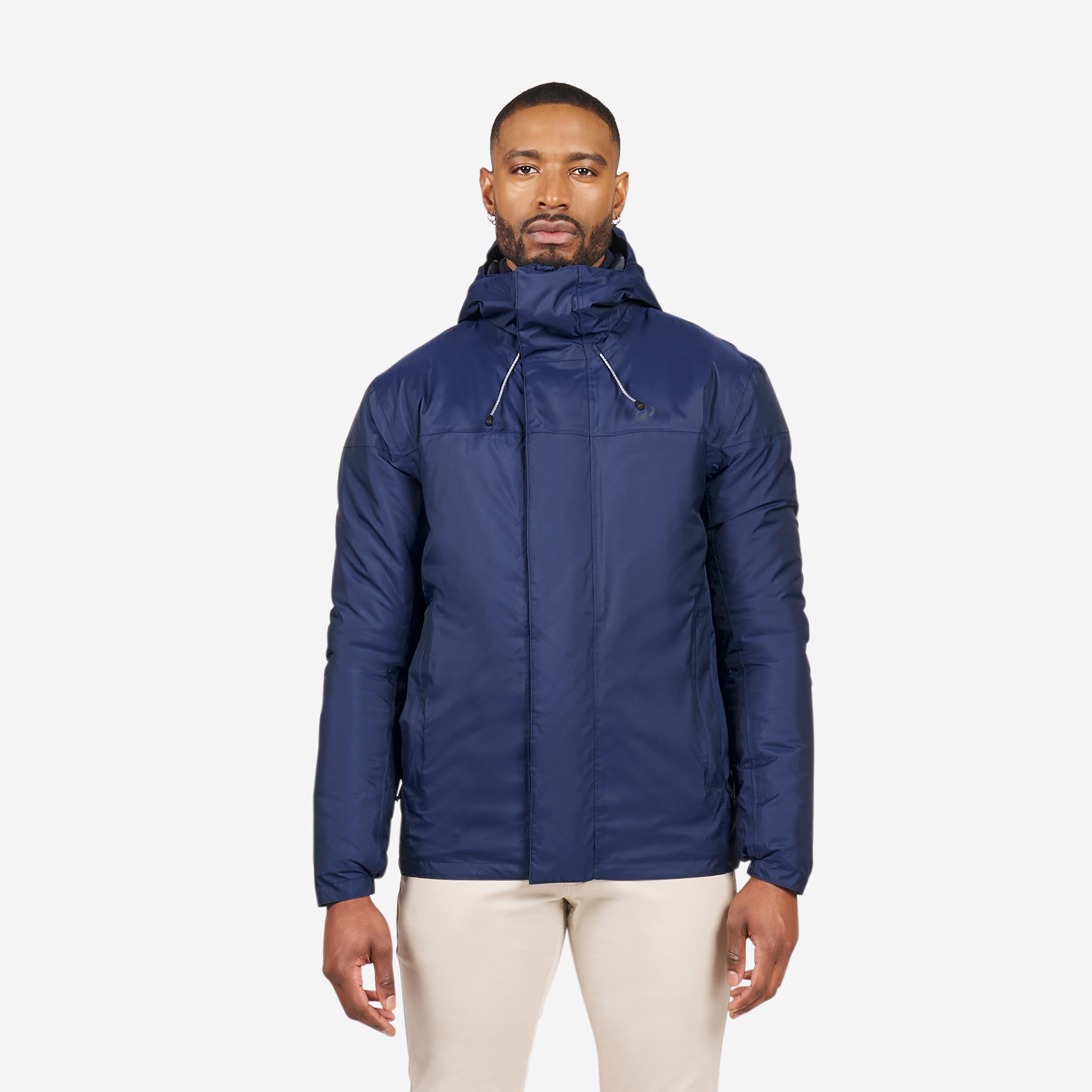 Regenjacke Segeln Herren warm wasserdicht 100 marineblau