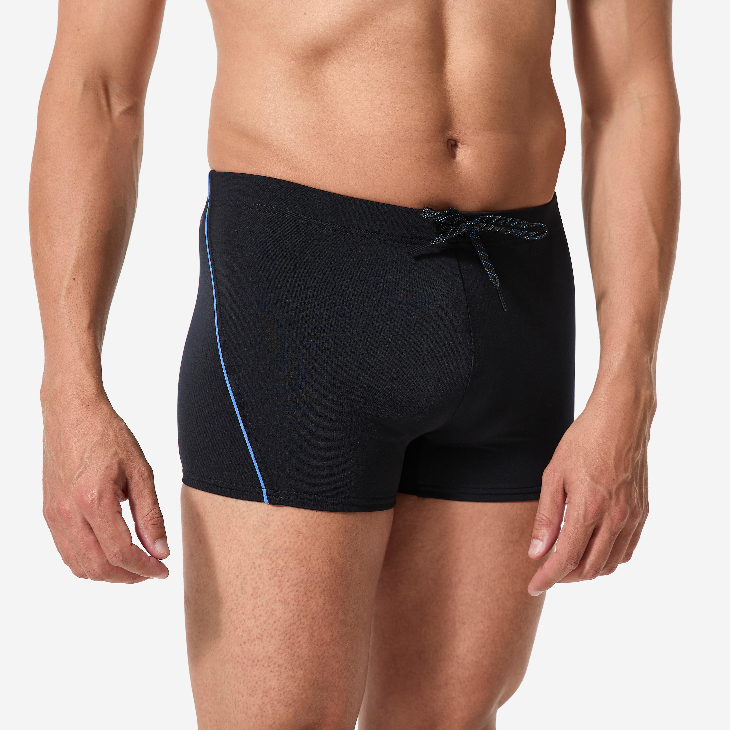 Badehose Boxer Herren - Plus schwarz/blau