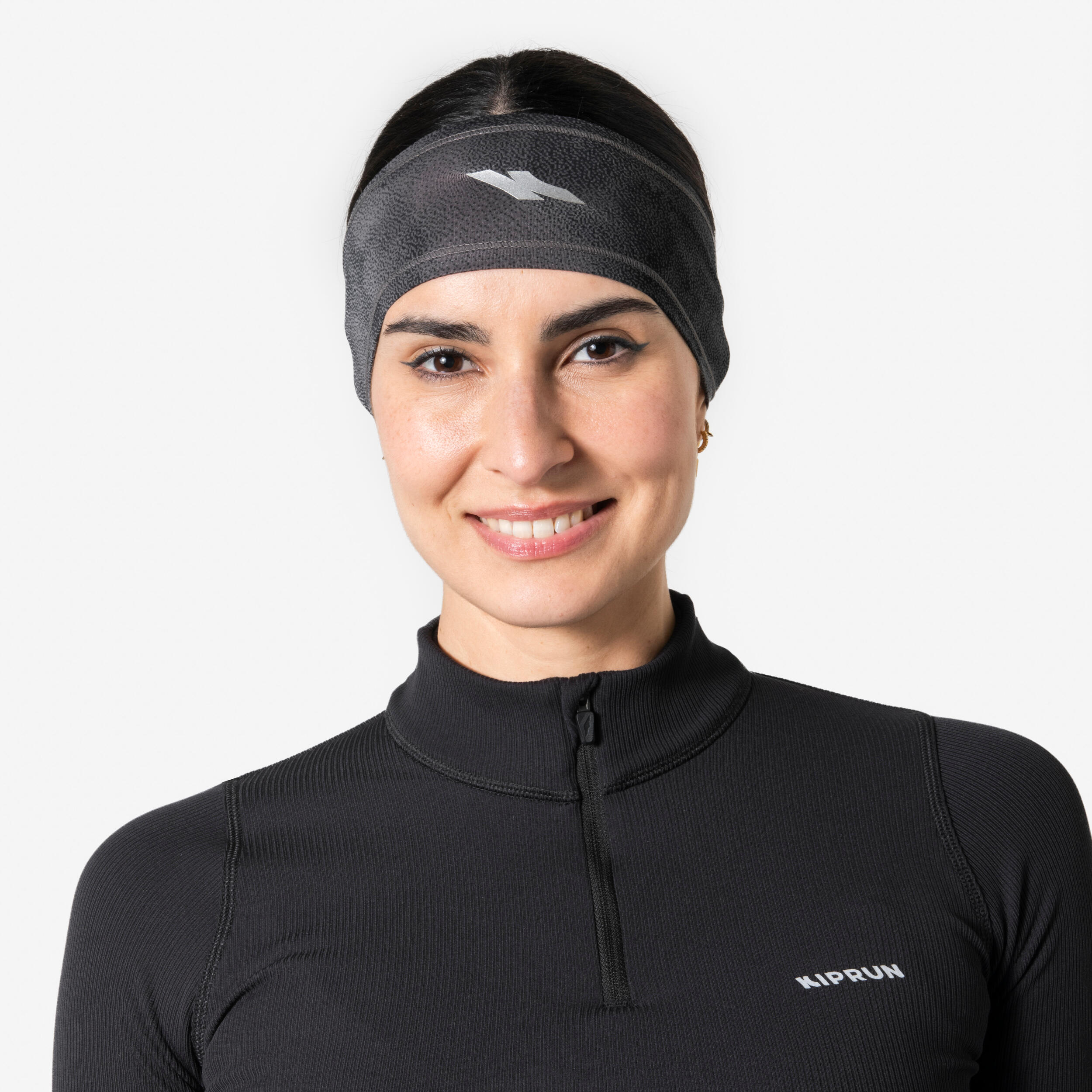 Lauf-Stirnband warm - Warm+ V2 schwarz