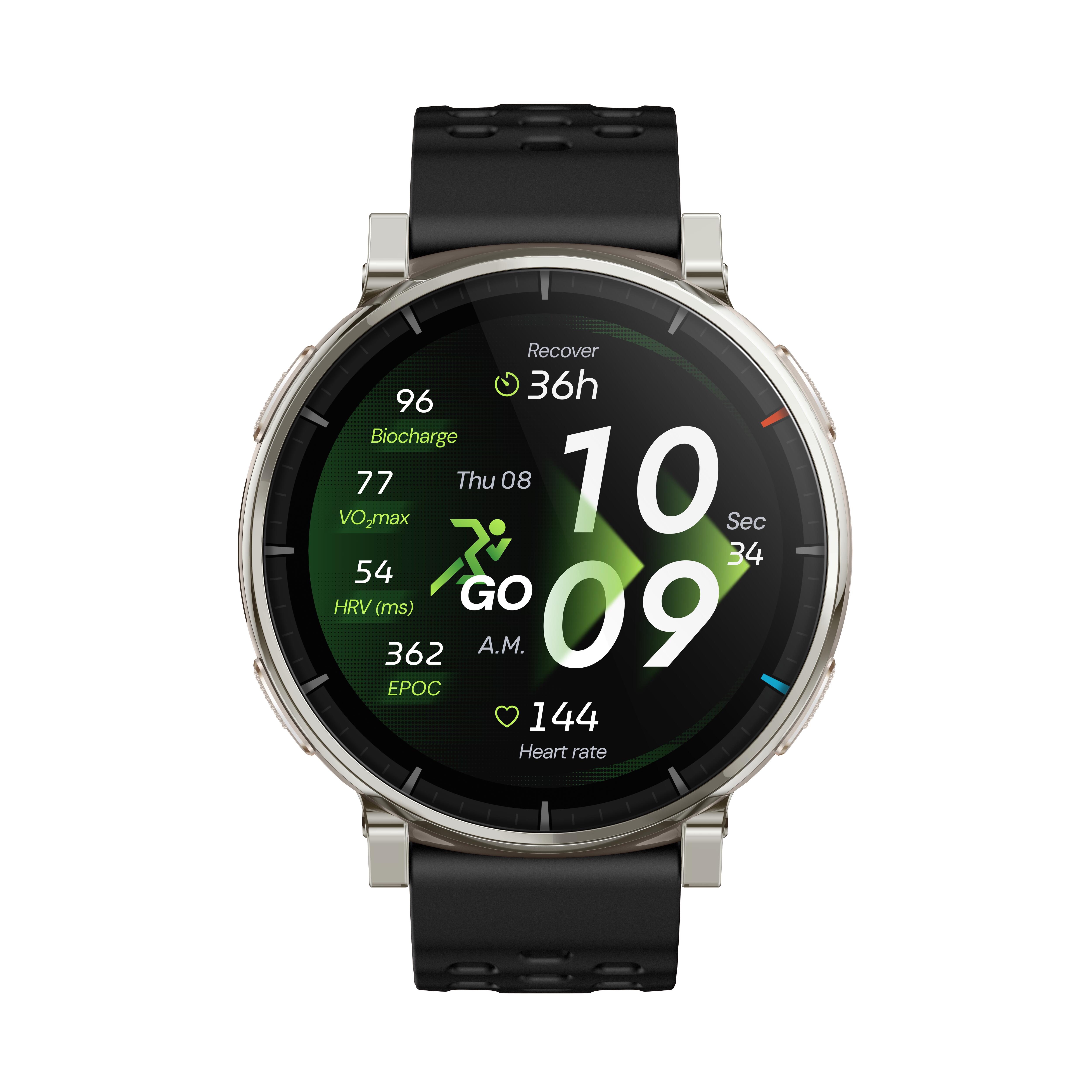 GPS-Uhr Smartwatch - Amazfit GPS Active 3 Silver