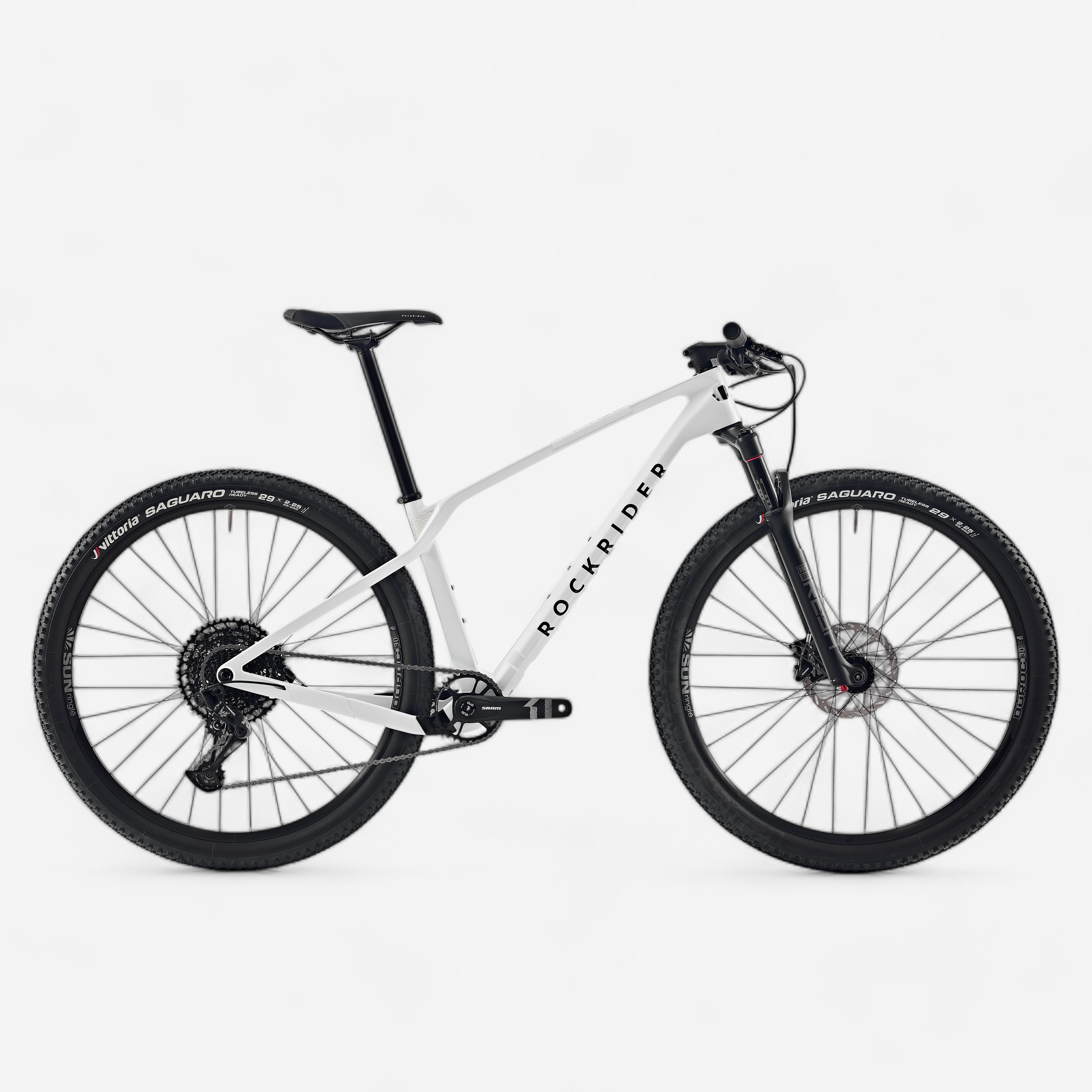 Mountainbike halbsteif XC Carbonrahmen Race 900NX refurbished weiß