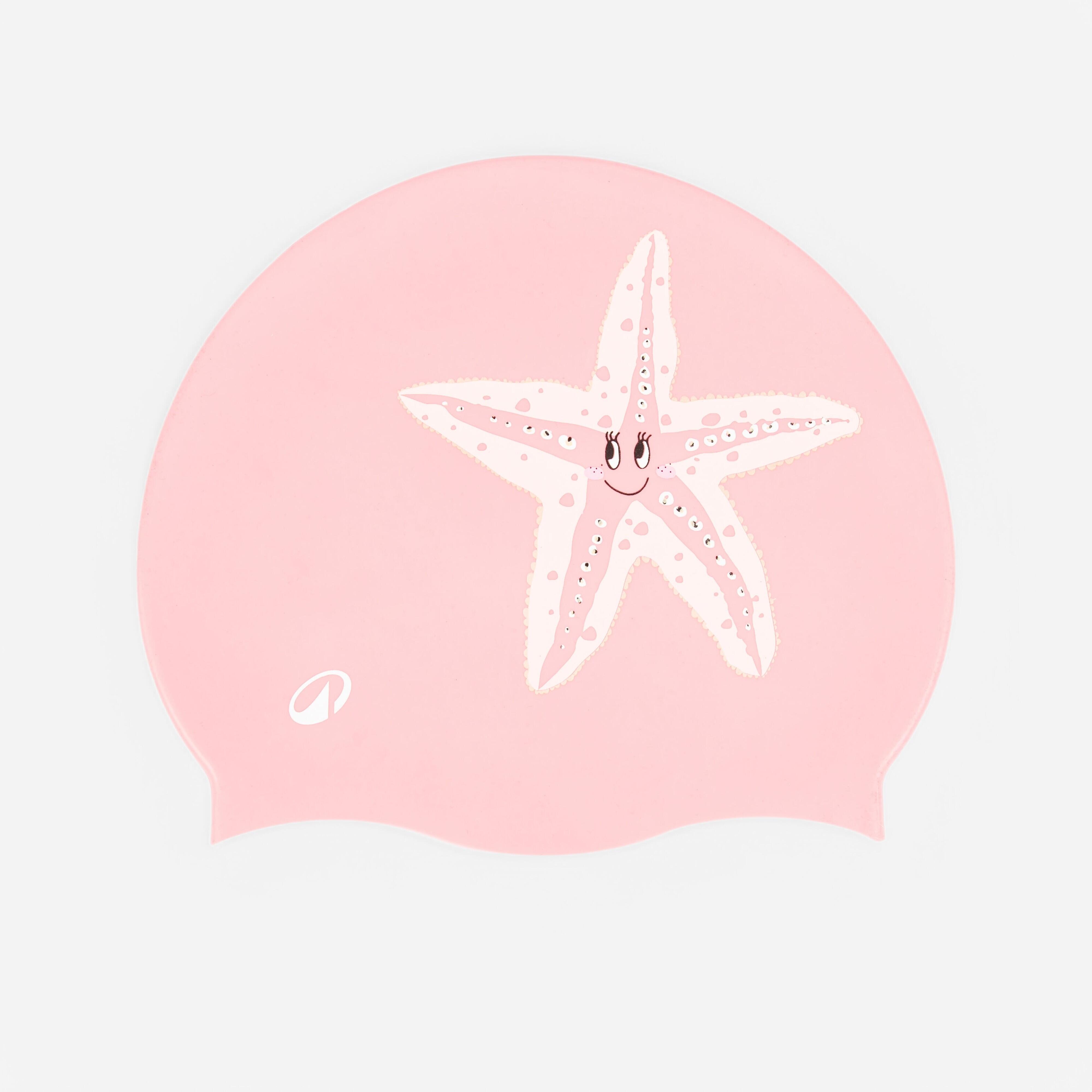 Badekappe Silikon Einheitsgröße - Starfish rosa