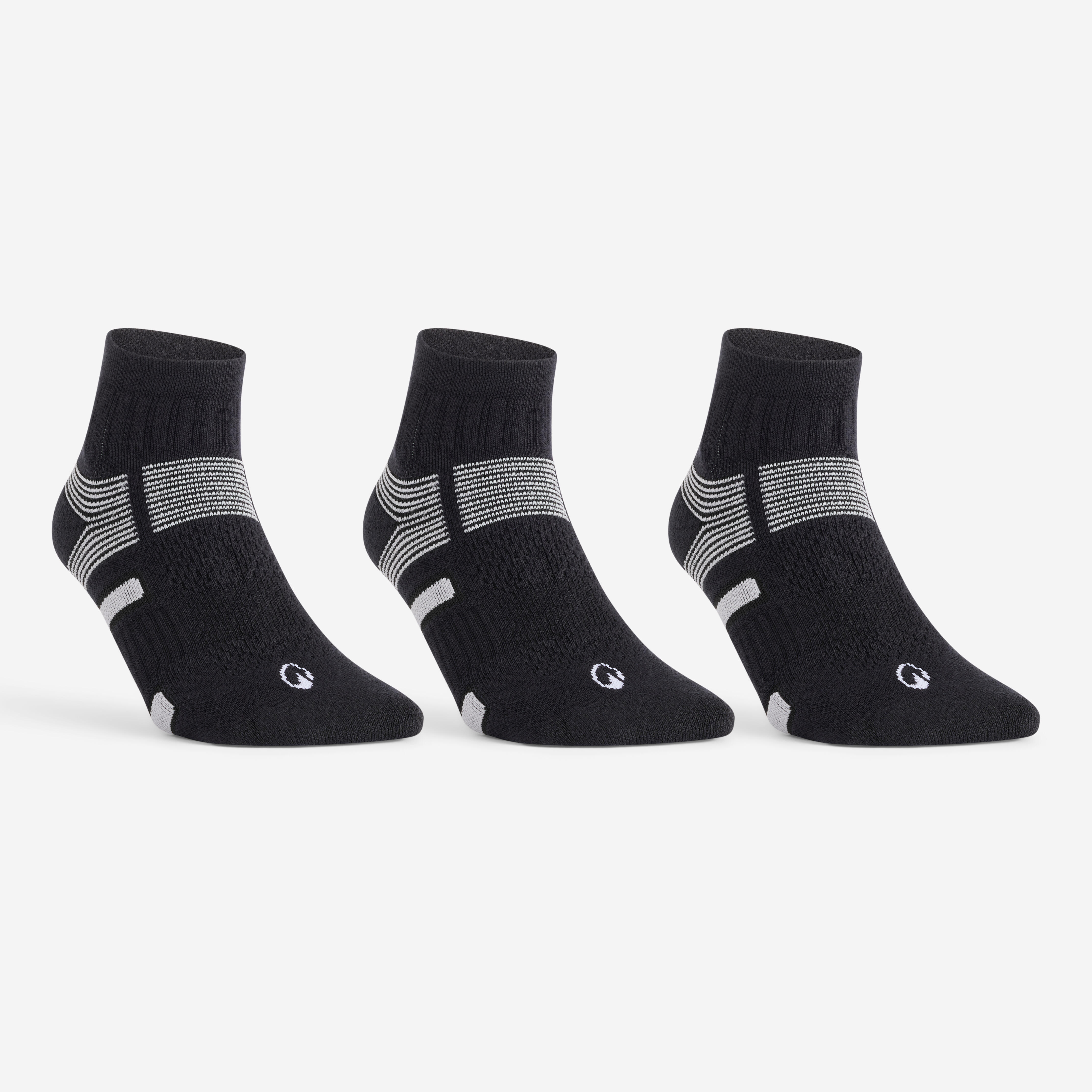 Tennissocken Mid 3er Pack - RS560 schwarz/grau