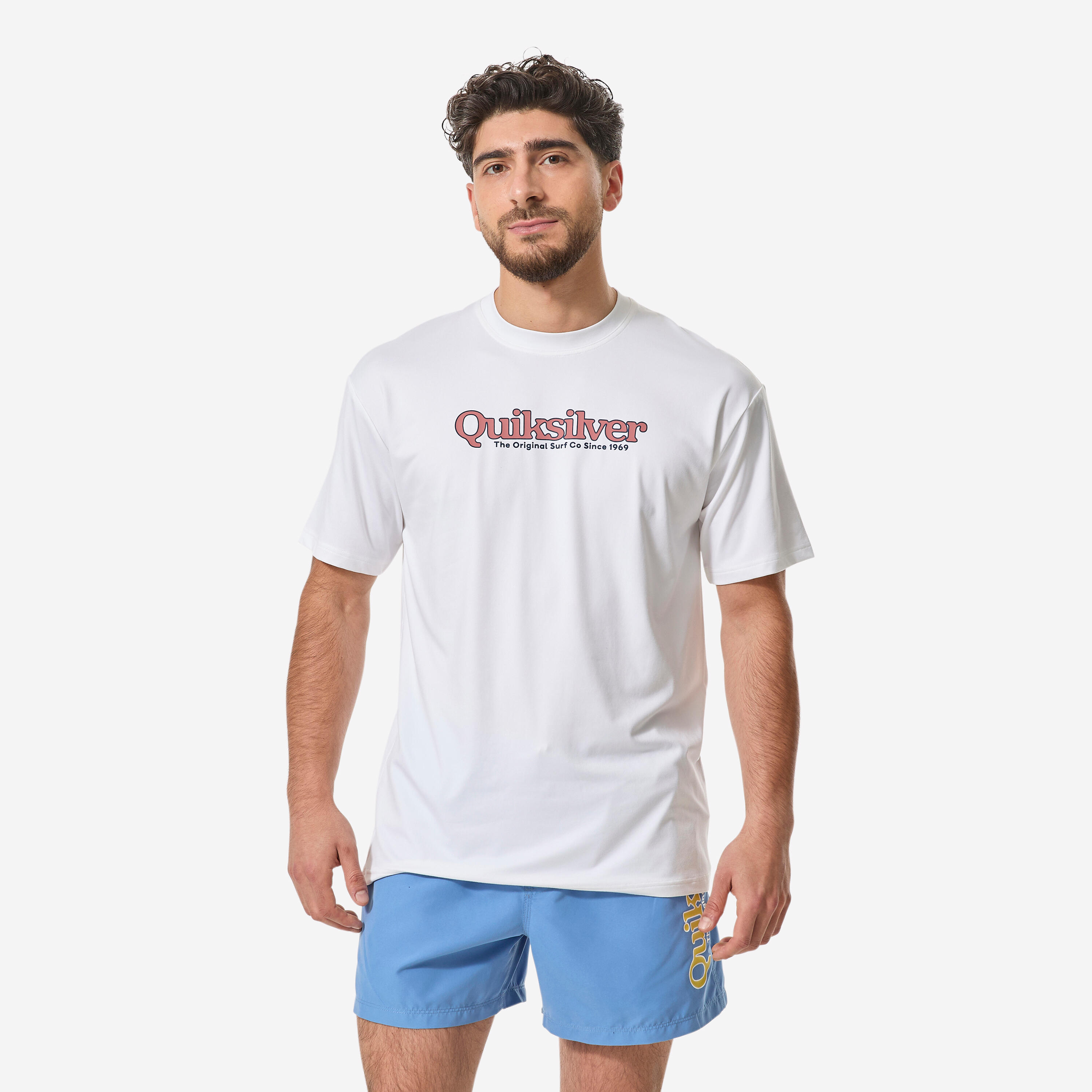 UV-Shirt Surfen Herren Til weiß