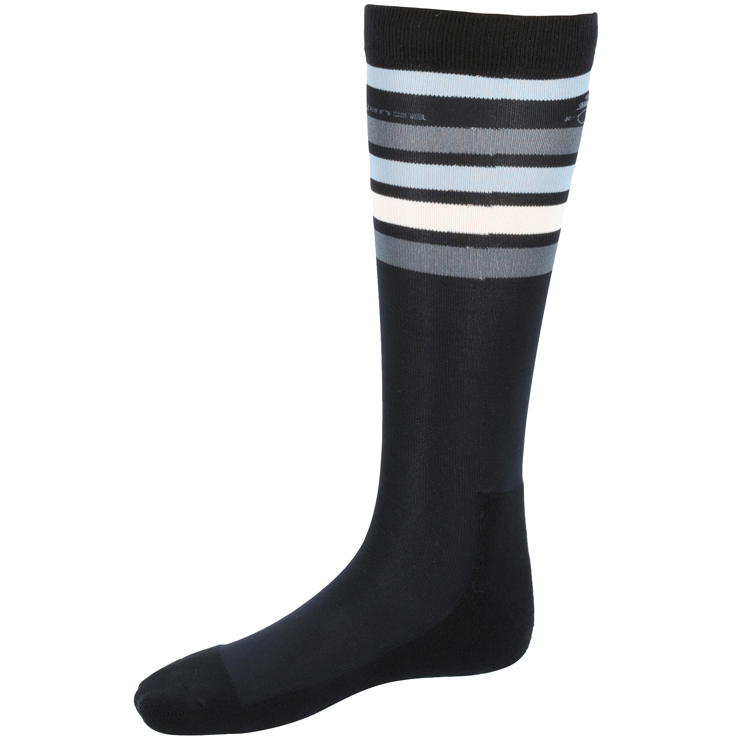 Reitsocken 100 Erwachsene schwarz/weiss gestreift
