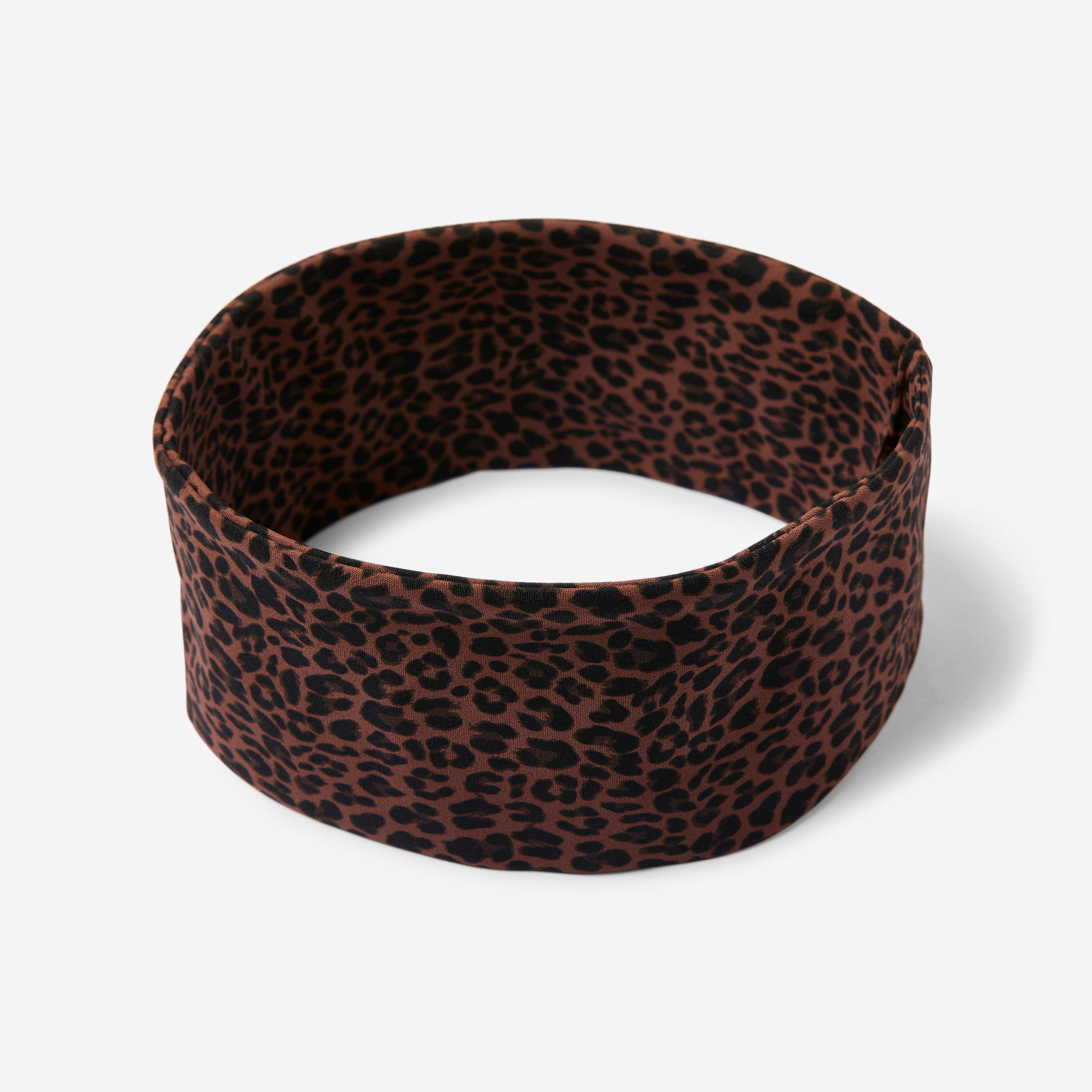 Haarband Damen breit - braun Leopardenmuster